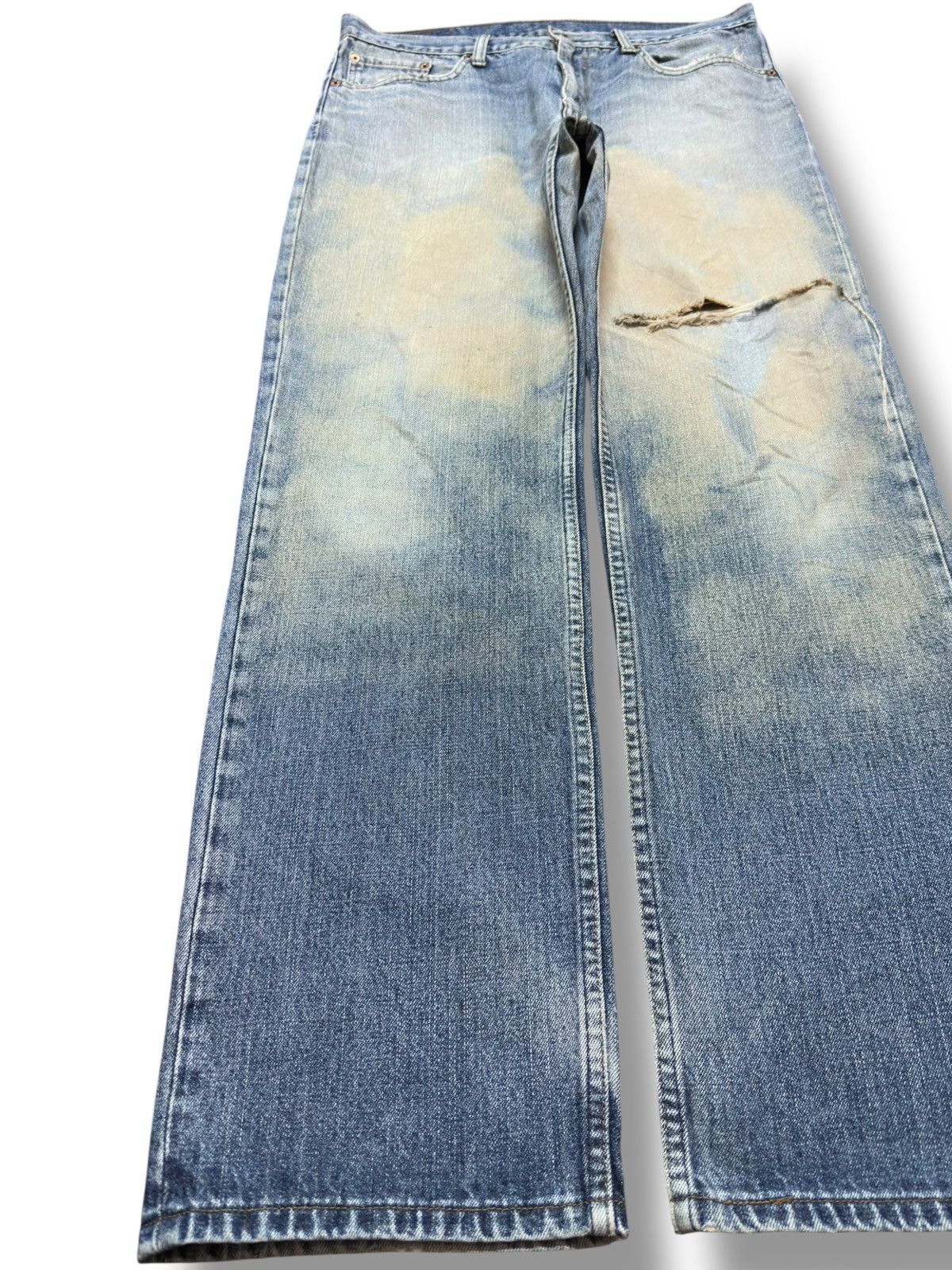 Levi's Vintage Clothing Vintage Levi’s 533 Baggy Mudwash Distressed Denim Size US 34 / EU 50 - 3 Thumbnail