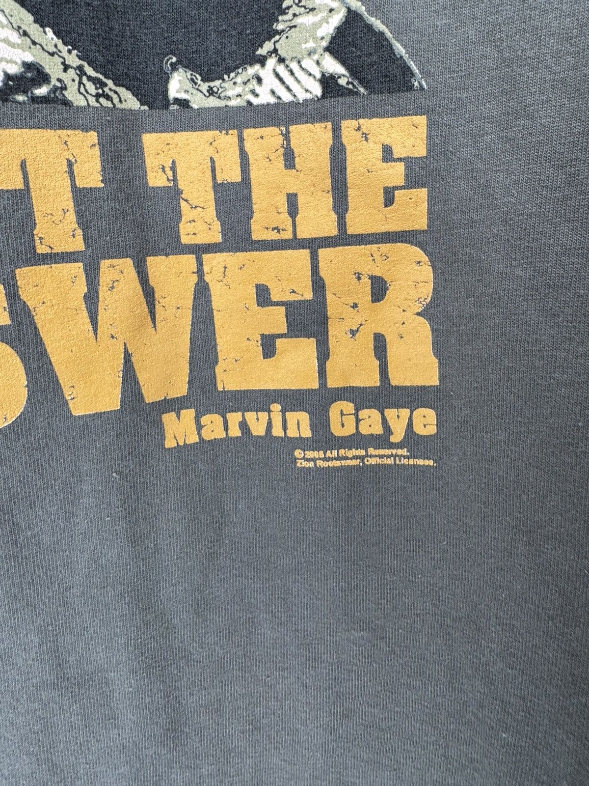 Band Tees 2006 Marvin Gaye War Is Not The Answer Soul Peace Tee Size US XL / EU 56 / 4 - 3 Thumbnail