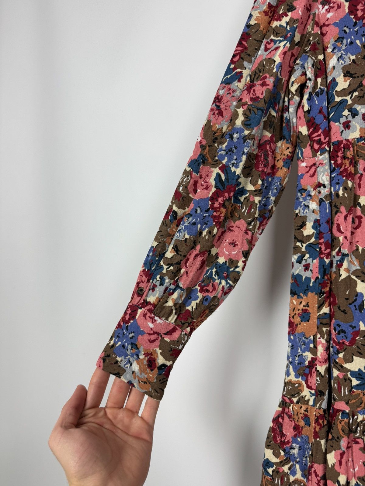 Sezane Sezane Aurena Floral Midi Dress Size XS / US 0-2 / IT 36-38 - 7 Thumbnail