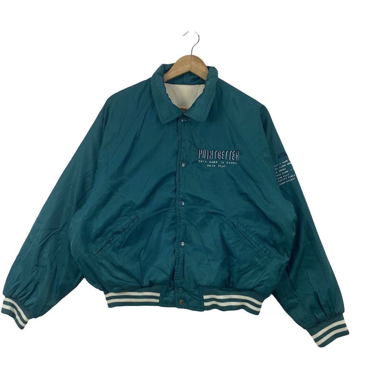 Vintage Vintage POINGETTER 90S Bomber Jacket Virgin Voyage Fashion Size US XXL / EU 58 / 5 - 5 Thumbnail