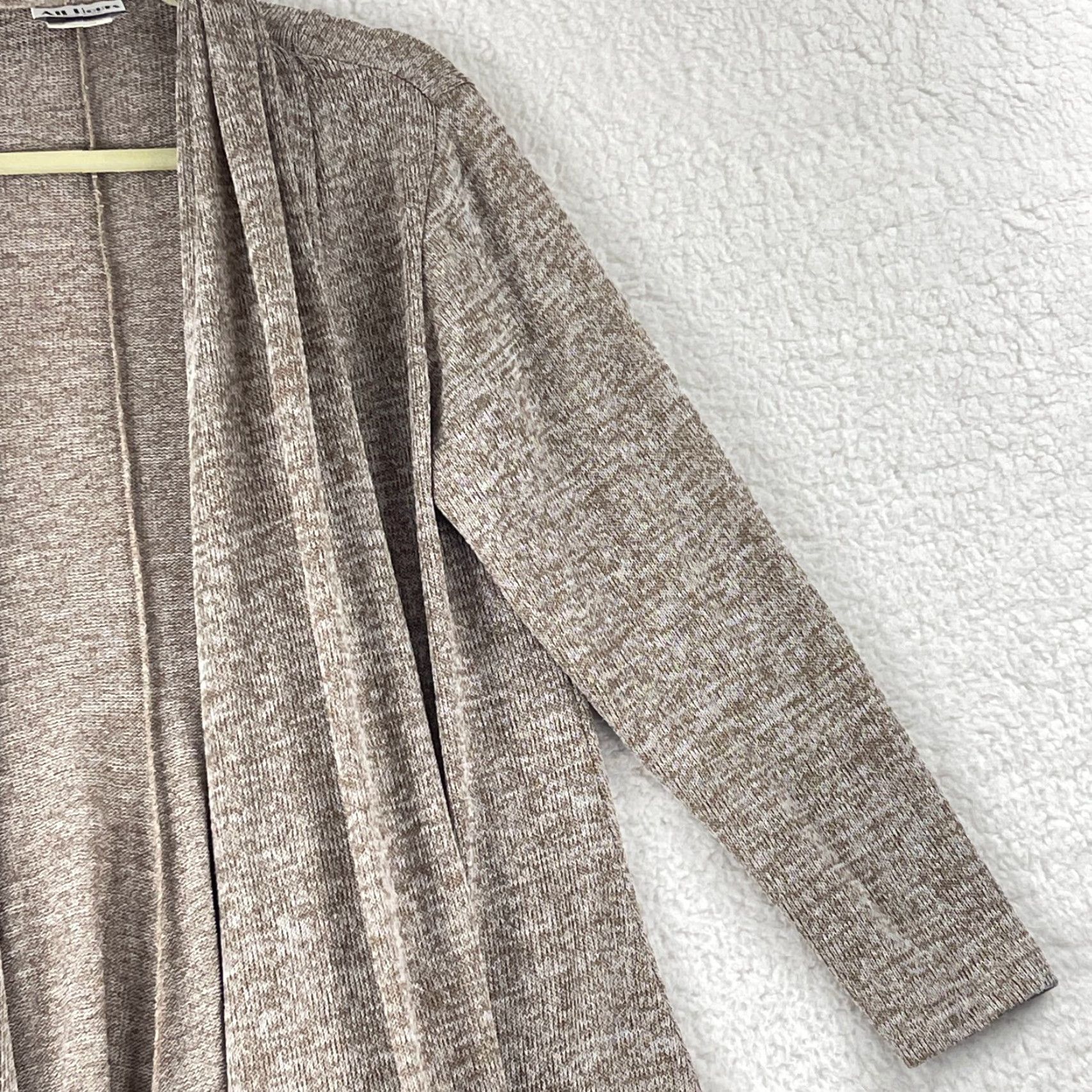 Vintage All Hours Brown Knit Cardigan Womens Medium Long Sleeve Open Front VTG Size Medium Size M / US 6-8 / IT 42-44 - 4 Thumbnail