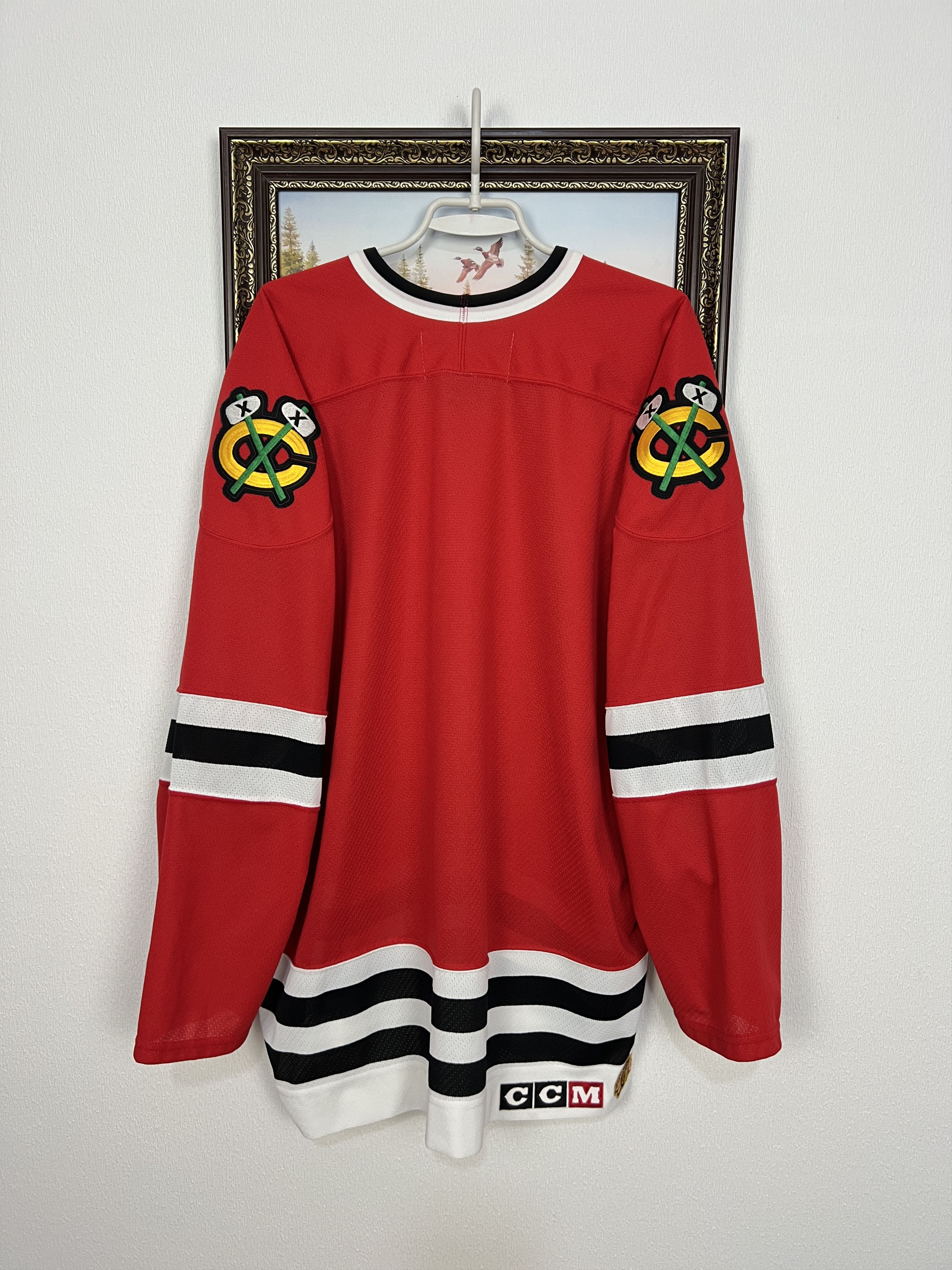 Ccm Vintage 90's NHL Chicago Blackhawks CCM Hockey Jersey Red Size US XXL / EU 58 / 5 - 9 Thumbnail