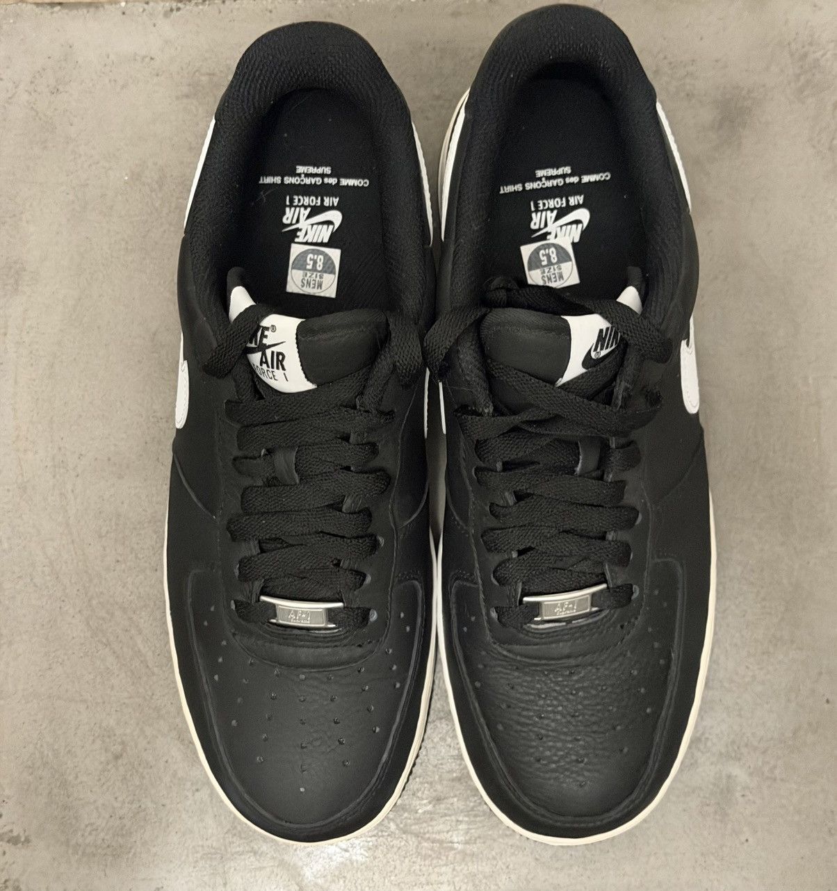Comme des Garcons SHIRT × Nike × Supreme Nike x CDG x Supreme Airforce 1 Size US 8.5 / EU 41-42 - 4 Thumbnail