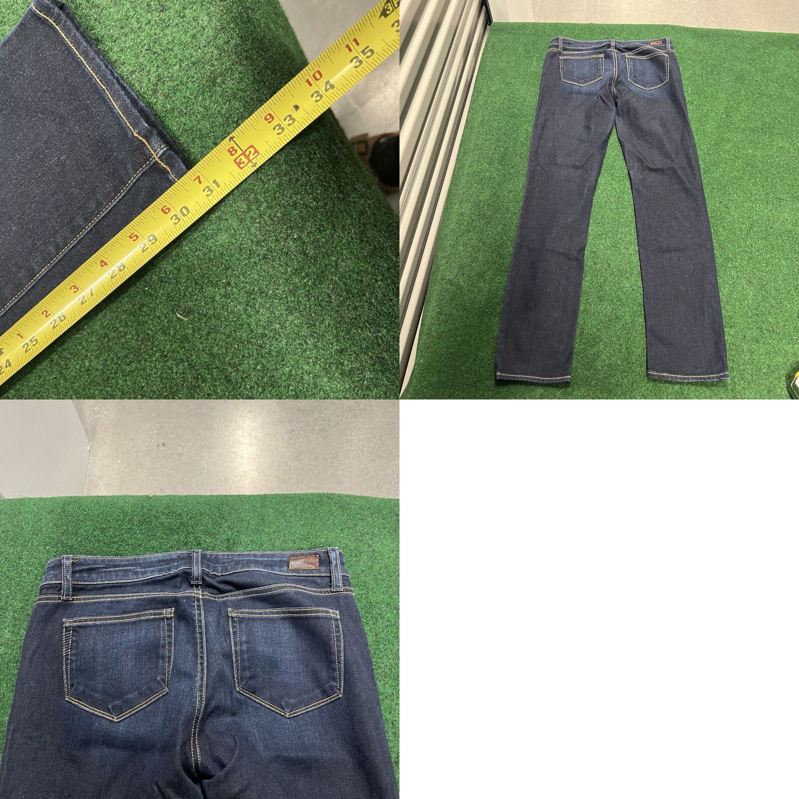 Paige Paige Jeans Womens 29 Blue Denim Dark Wash High Rise Stretch Size 29" - 8 Thumbnail