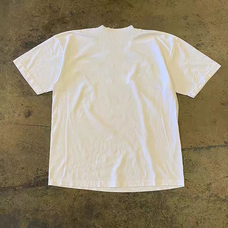 Japanese Brand White Washed Vintage Cartoon Print T-Shirt Size US M / EU 48-50 / 2 - 2 Thumbnail