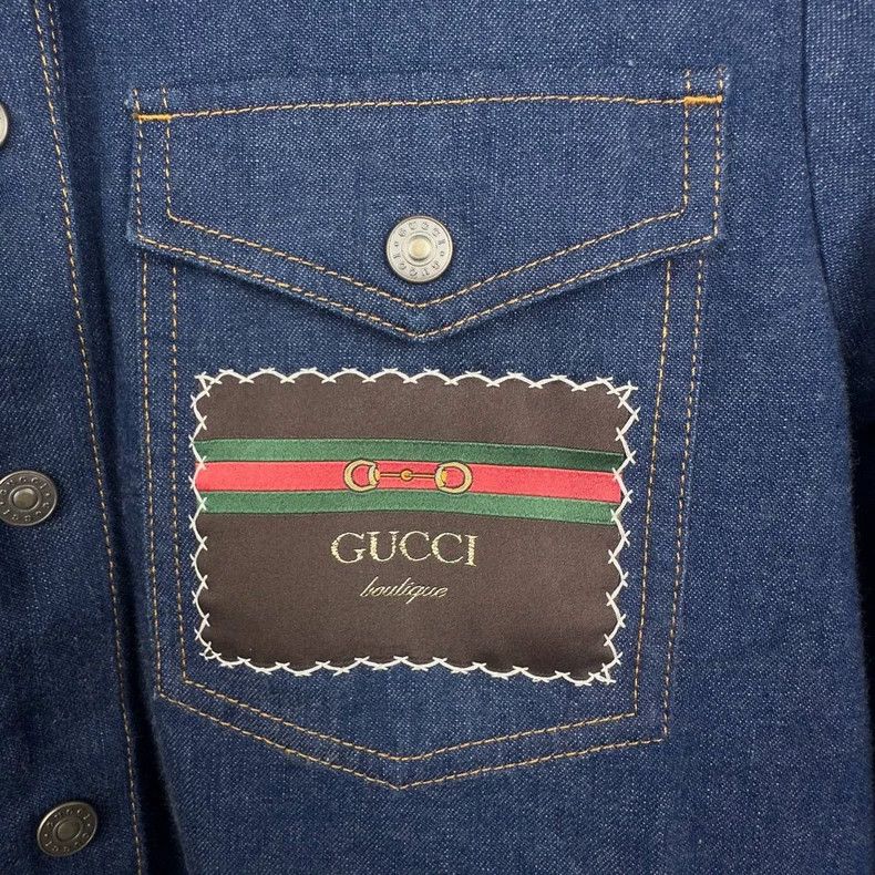 Gucci Gucci Dark blue denim dress Size S / US 4 / IT 40 - 5 Thumbnail