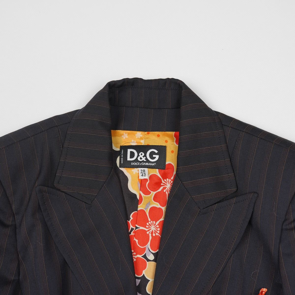 Dolce & Gabbana Dolce Gabbana Wool Striped Suit With Silk Blazer Pants Size M / US 6-8 / IT 42-44 - 9 Thumbnail