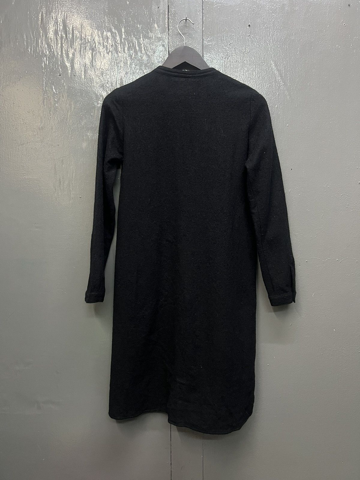 Japanese Brand Wool Blouse Long Top Buttons up Size L / US 10 / IT 46 - 4 Thumbnail