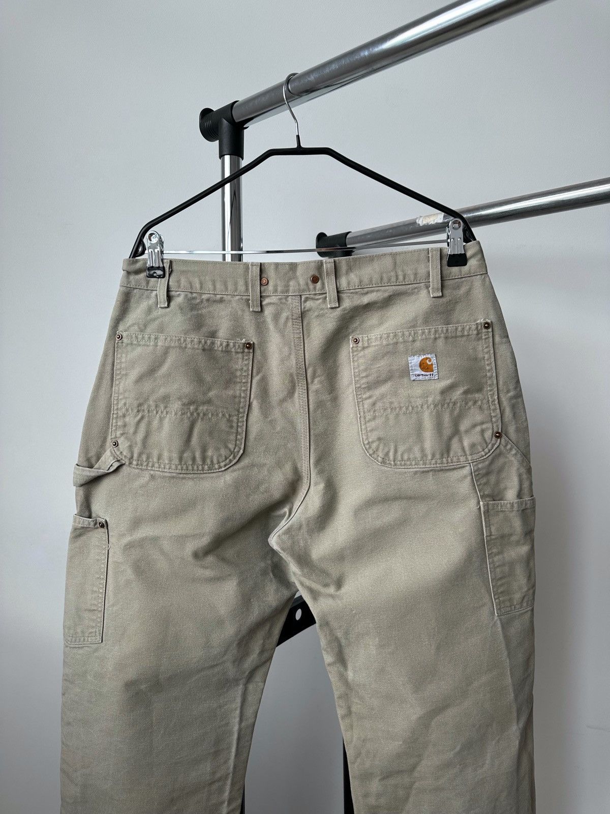 Carhartt Vintage Carhartt Double Knee Pants Beige Denim Jeans Baggy Size US 34 / EU 50 - 11 Thumbnail