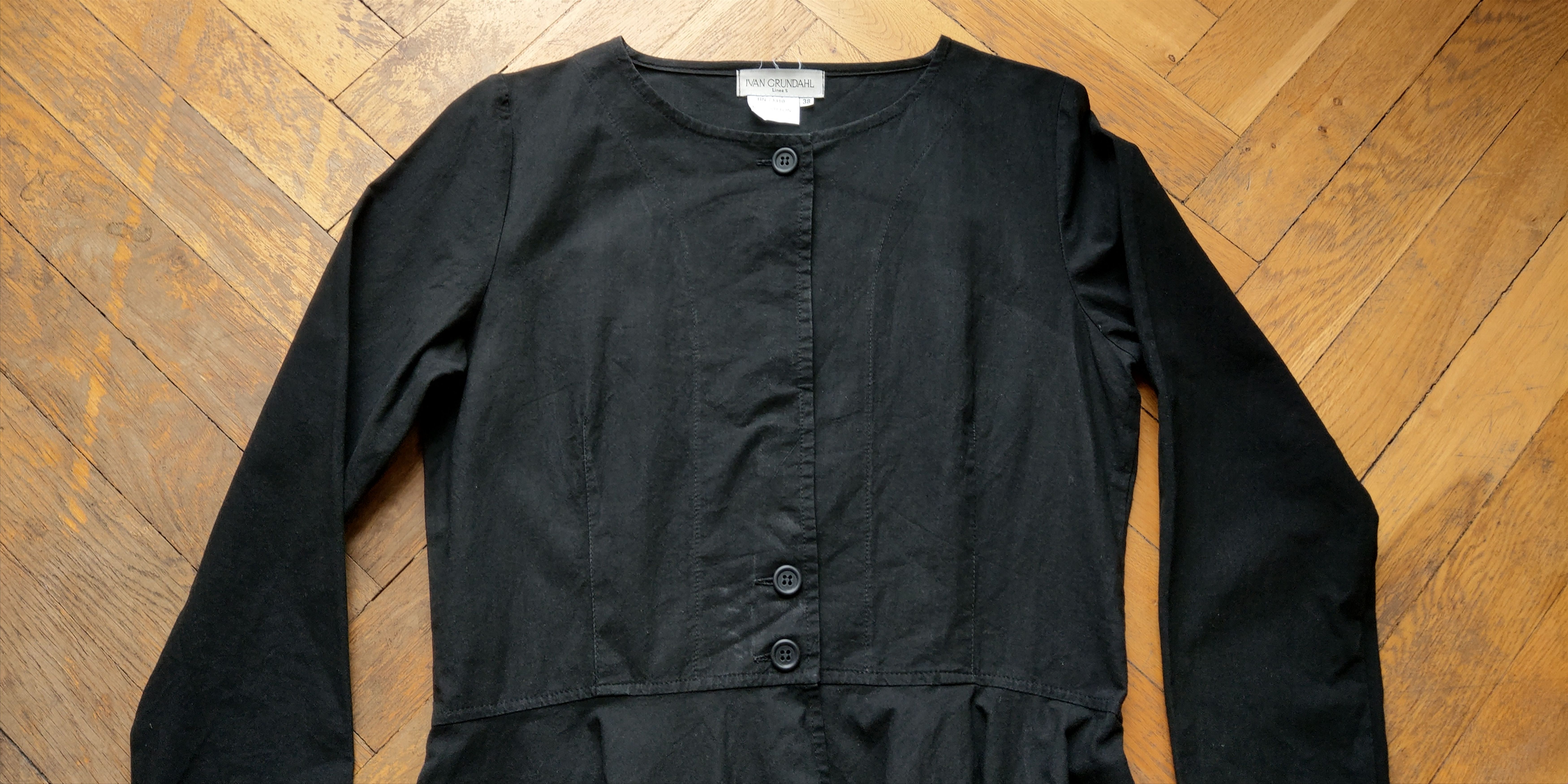 Ivan Grundahl Asymmetric Dress Shirt Goth Tunic Darkfashion Noir Vintage M Size M / US 6-8 / IT 42-44 - 14 Thumbnail