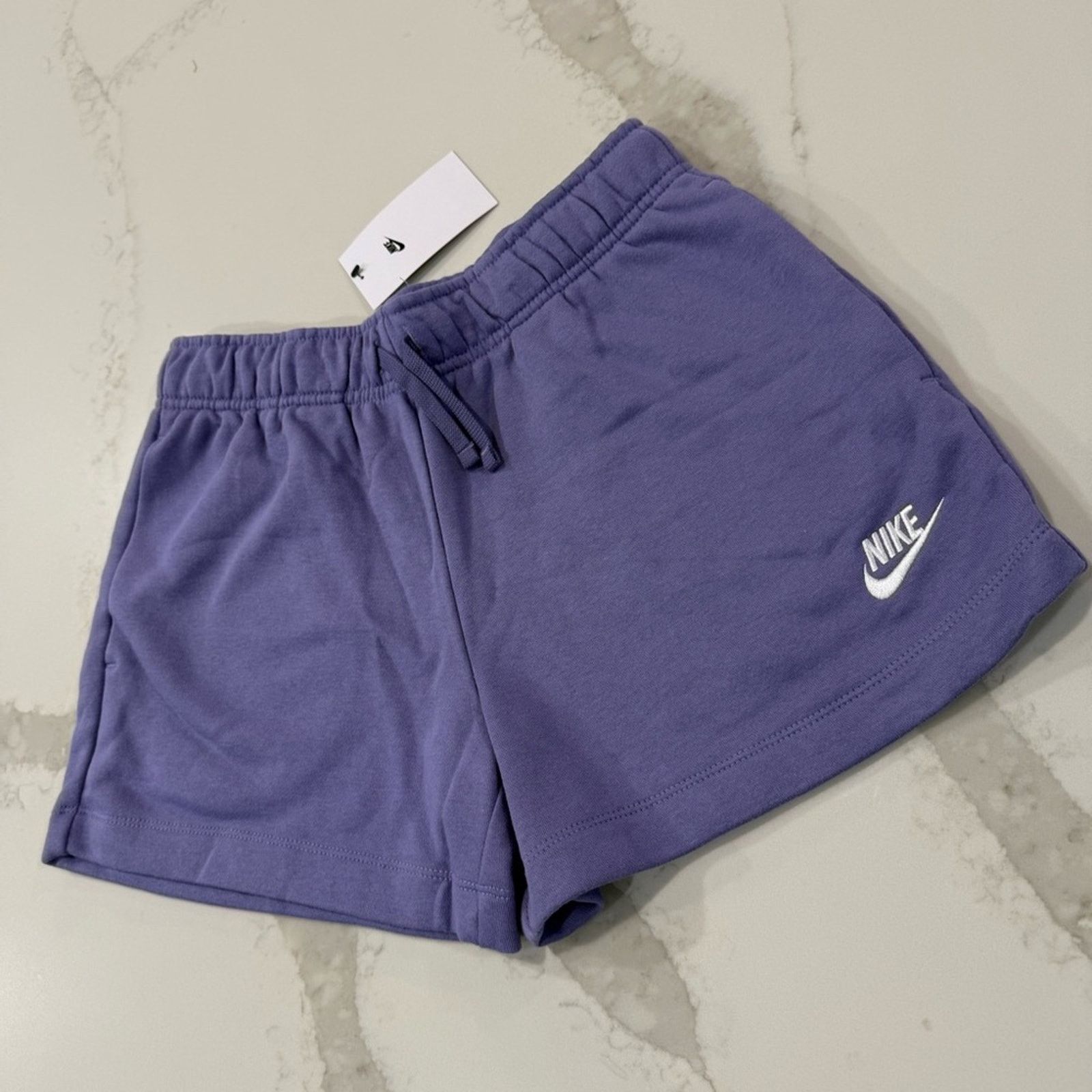 Nike Nike NWT Club Fleece Mid Rise Sweat Shorts Womens XS Purple Size 26" / US 2 / IT 38 - 2 Thumbnail