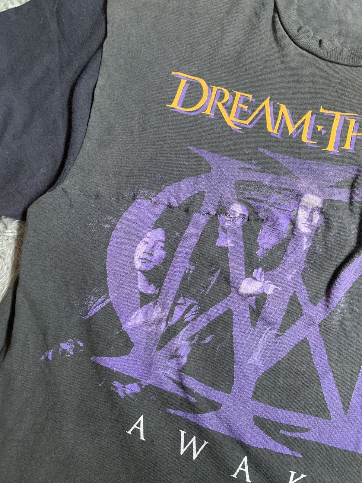 Band Tees Vintage 90s Faded Dream Teater Japan tour 1995 Tee Size US L / EU 52-54 / 3 - 3 Thumbnail