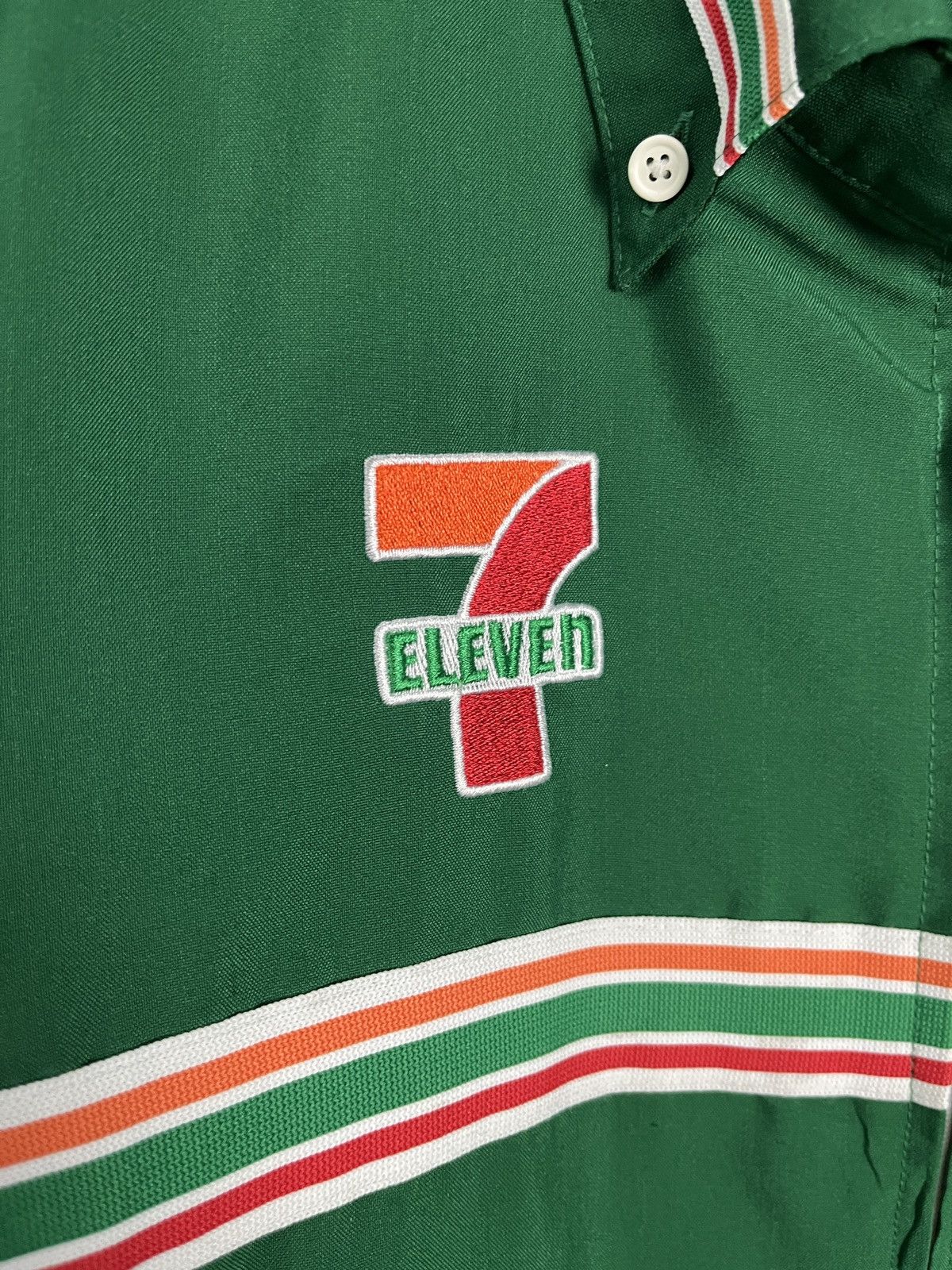 Uniform Wares × Vintage Seven Eleven 7-11 Uniform Embroidery Zipper Long Shirt Rare Size US L / EU 52-54 / 3 - 6 Thumbnail