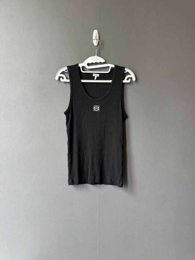 Loewe LOEWE Black embroidered vest Size XS / US 0-2 / IT 36-38 - 1 Thumbnail
