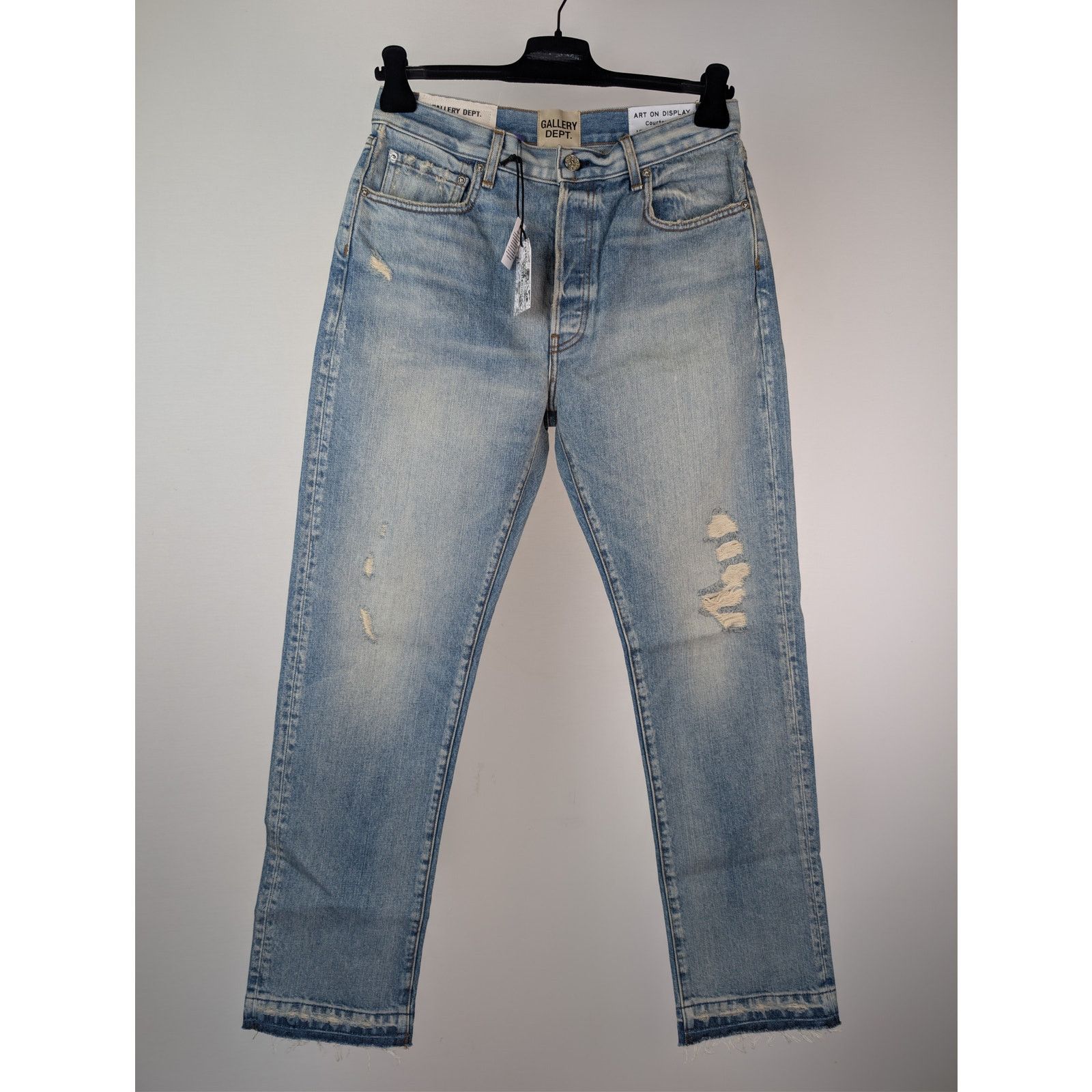 Gallery Dept. o1rshd1 Size: 32W x 32L / Levi's 501 Distressed Denim Jeans Size US 32 / EU 48 - 10 Thumbnail