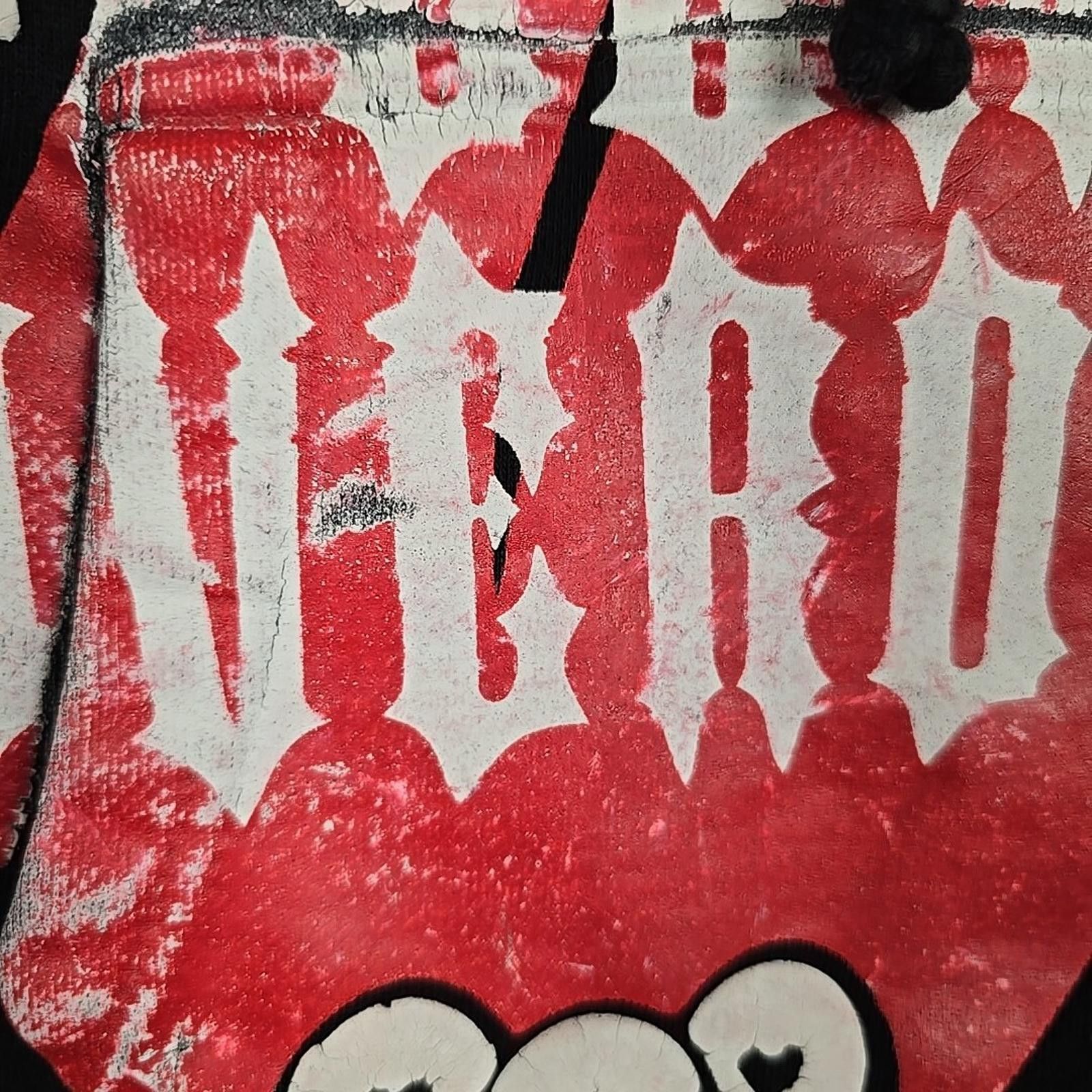 Vintage Evol Love Is A Drug Hoodie Black/ Red Size XS Size US XS / EU 42 / 0 - 5 Thumbnail