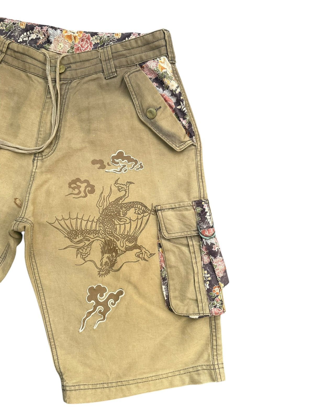 Japanese Brand Sukajan Cargo Short Size US 36 / EU 52 - 3 Thumbnail