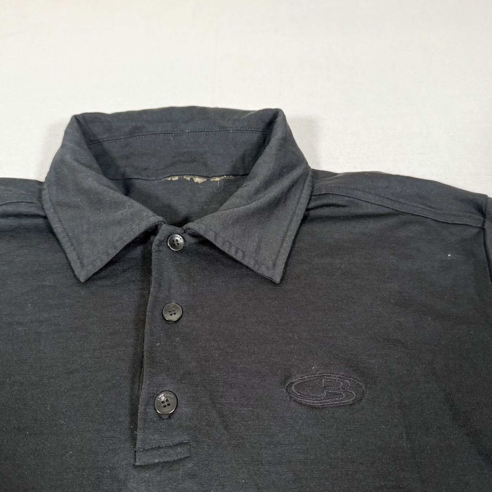 Icebreaker Icebreaker Shirt Mens Small Black Merino Wool Polo Hiking Performance Base Layer Size US S / EU 44-46 / 1 - 3 Thumbnail