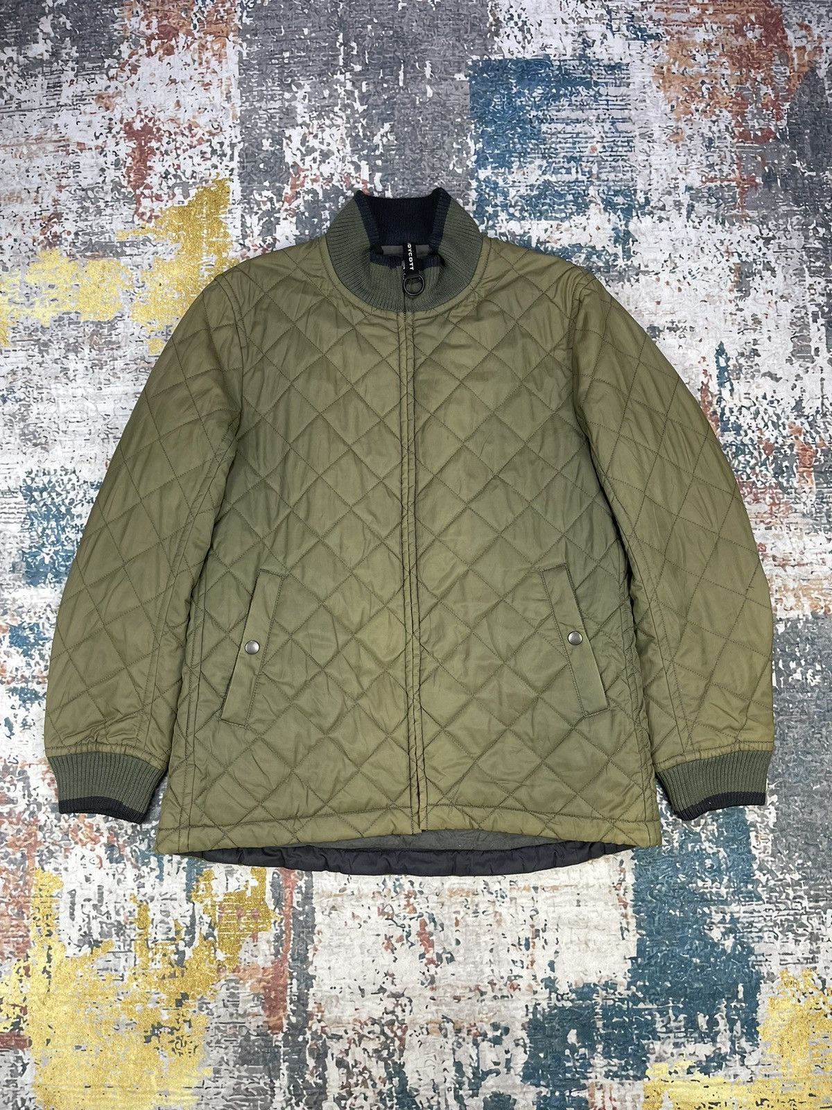 Boycott Vtg Boycott Nylon Diamond Quilted Zipper Jackets Size US M / EU 48-50 / 2 - 1 Thumbnail