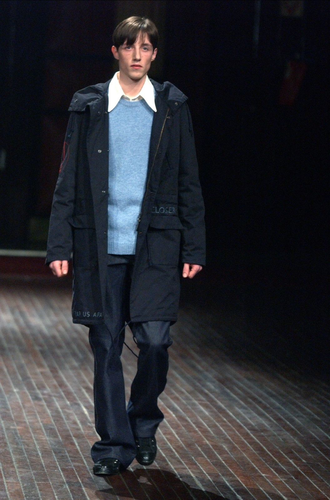 Raf Simons Raf Simons AW03 Closer Unknown Pleasures Fishtail Parka Size US M / EU 48-50 / 2 - 16 Thumbnail