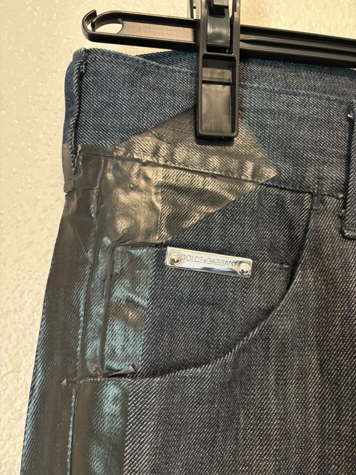 Dolce & Gabbana Duct tape slim fit jeans (SS08) Size US 32 / EU 48 - 2 Thumbnail
