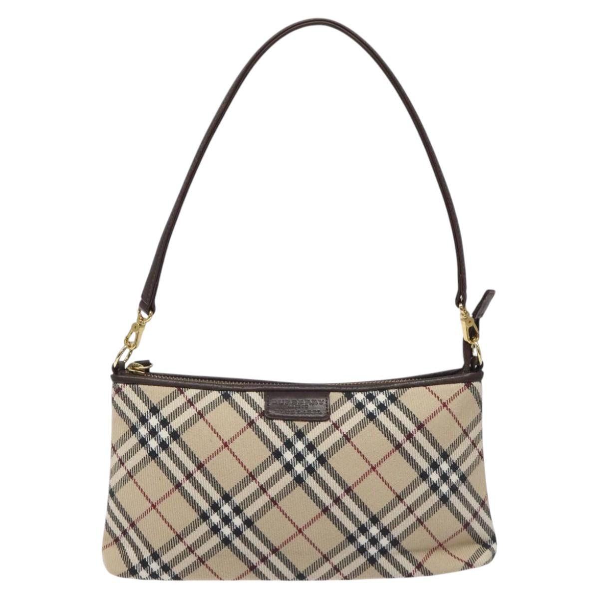 Burberry Nova Check Beige Canvas Clutch Bag (Pre-Owned) Size ONE SIZE - 1 Thumbnail