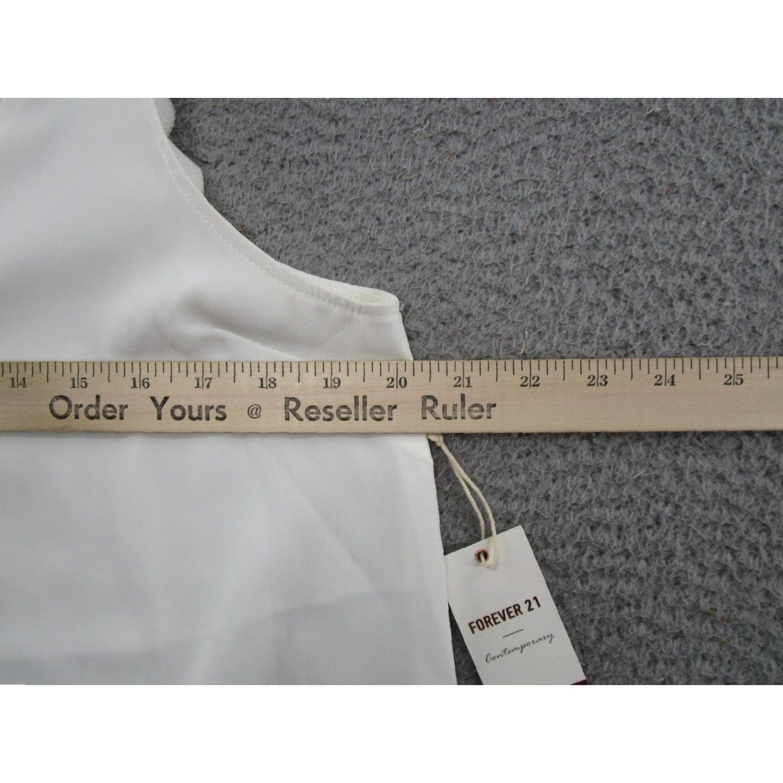 Forever 21 FOREVER 21 Blouse Shirt Women L White Sleeveless Lightweight Casual Spring Summer Size L / US 10 / IT 46 - 6 Thumbnail