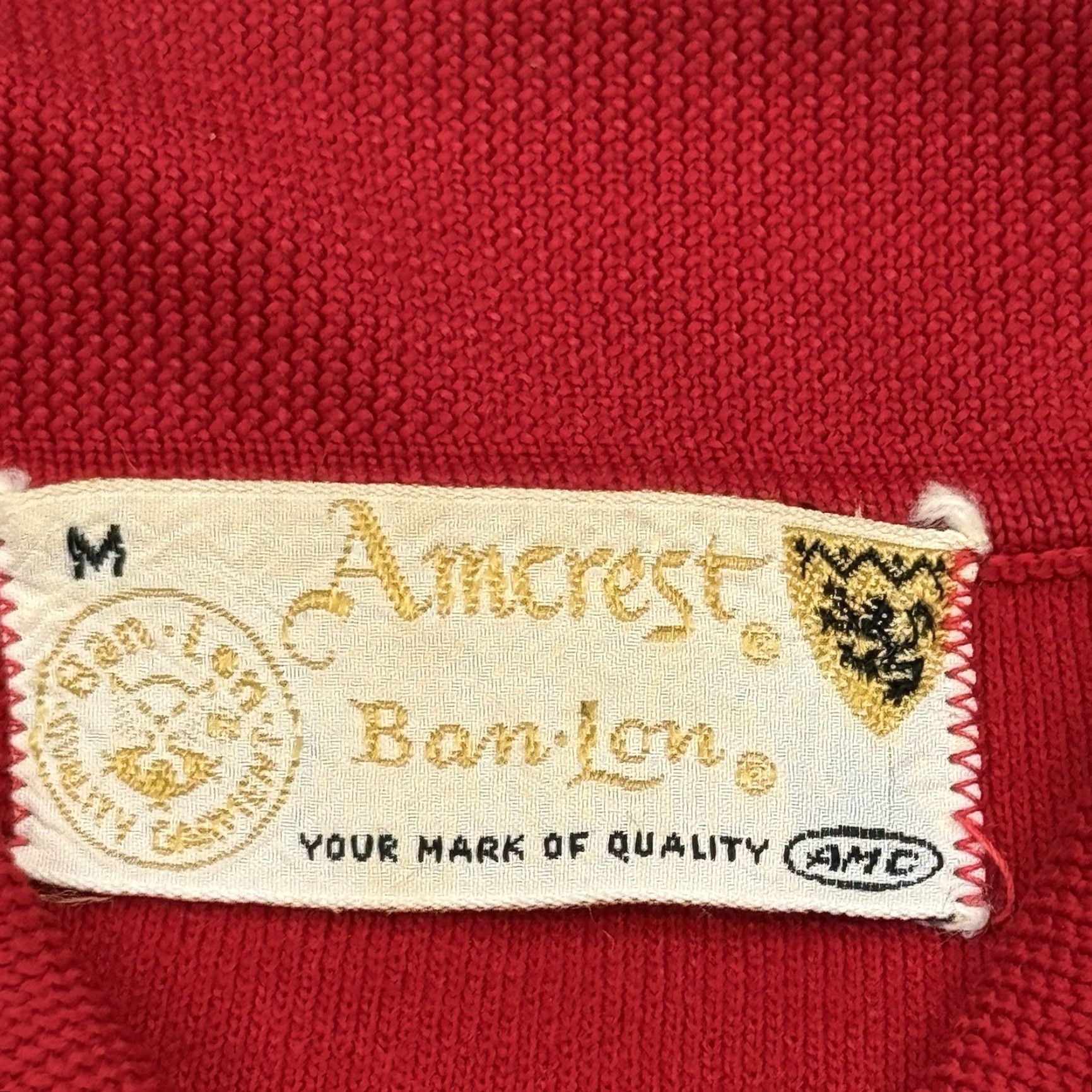 Vintage VINTAGE Amcrest Polo Shirt Men Medium Red Nylon 60s Rockabilly Button Collared Short Sleeve Size US M / EU 48-50 / 2 - 3 Thumbnail