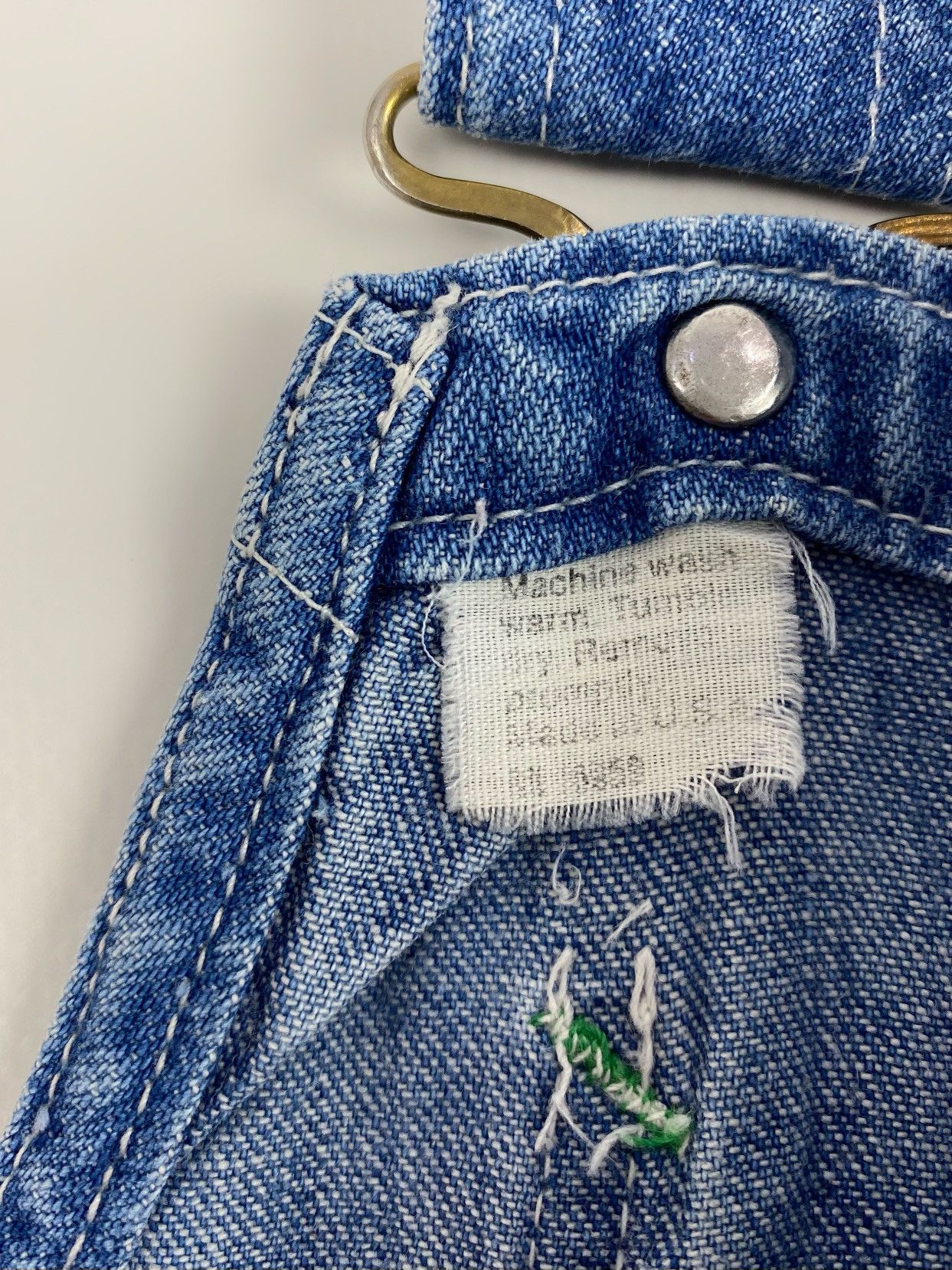 Vintage 1980’s Vintage Big Smith Blue Denim Bib Overalls Size US 34 / EU 50 - 14 Thumbnail