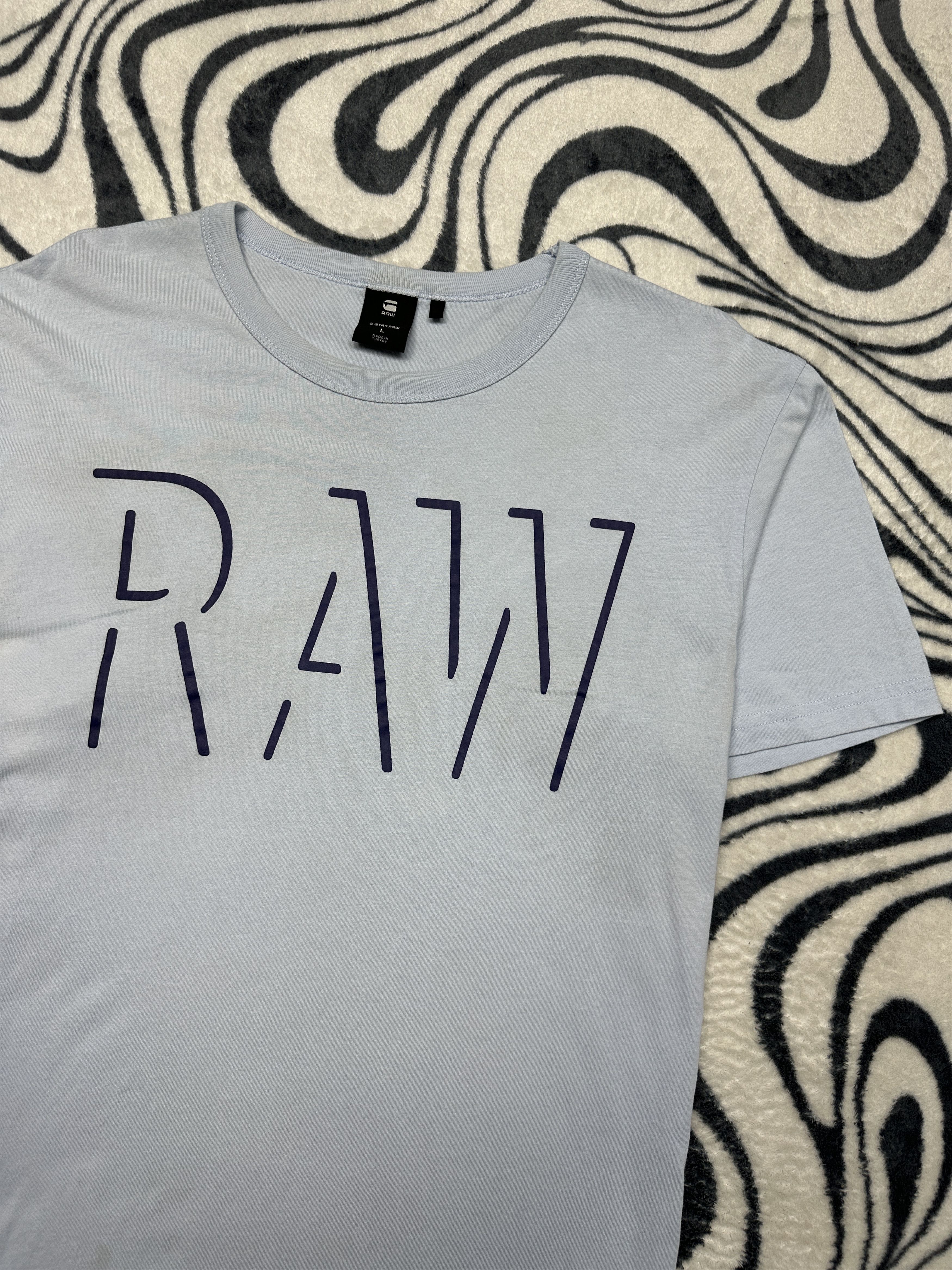 G-Star G Star Raw Vintage Mens Big Logo T-Shirt Y2K Tee Size US L / EU 52-54 / 3 - 2 Thumbnail