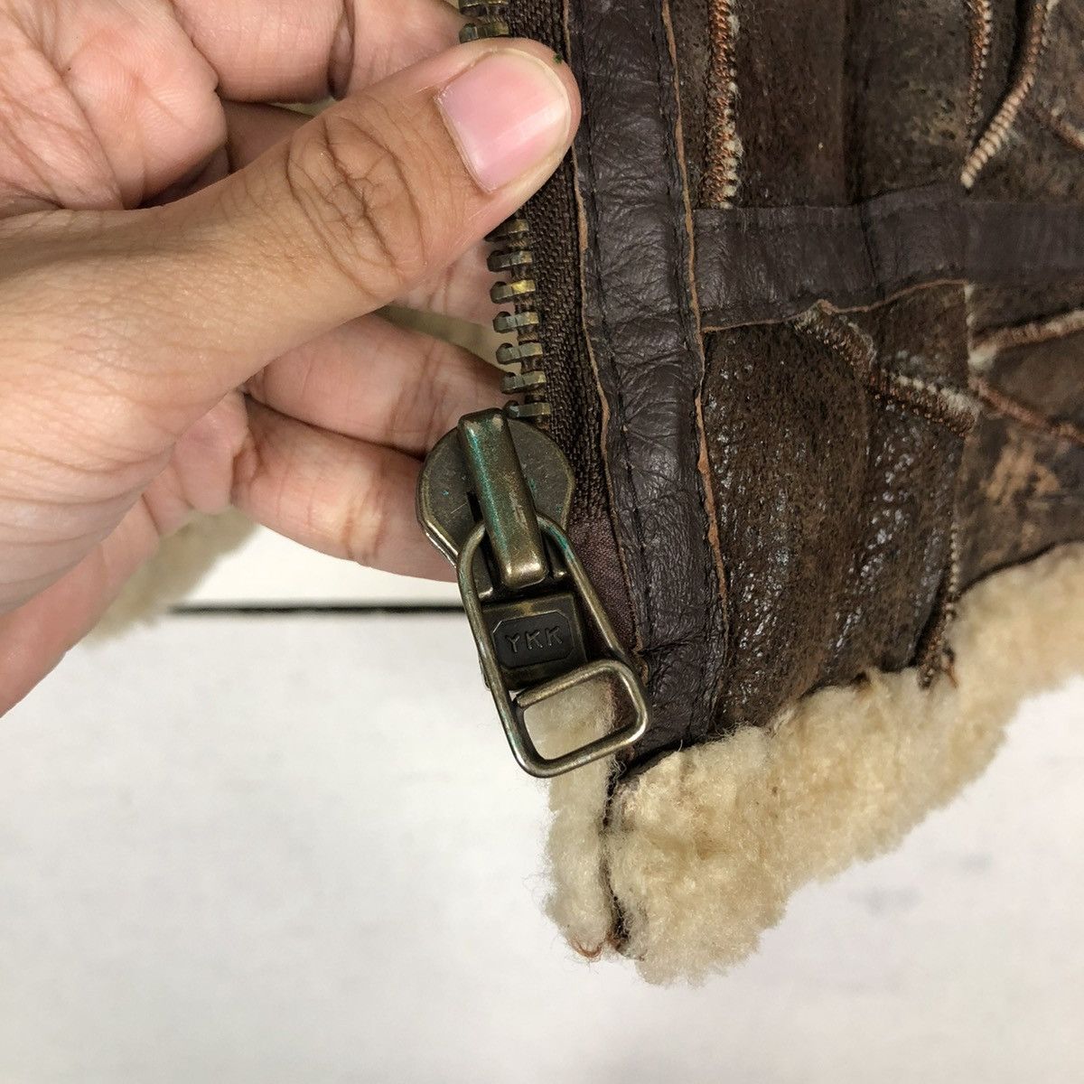 Japanese Brand 🔥VINTAGE SHEARLING B3 JACKET PATCH WORK HAI SPORTING GEAR Size US M / EU 48-50 / 2 - 16 Thumbnail