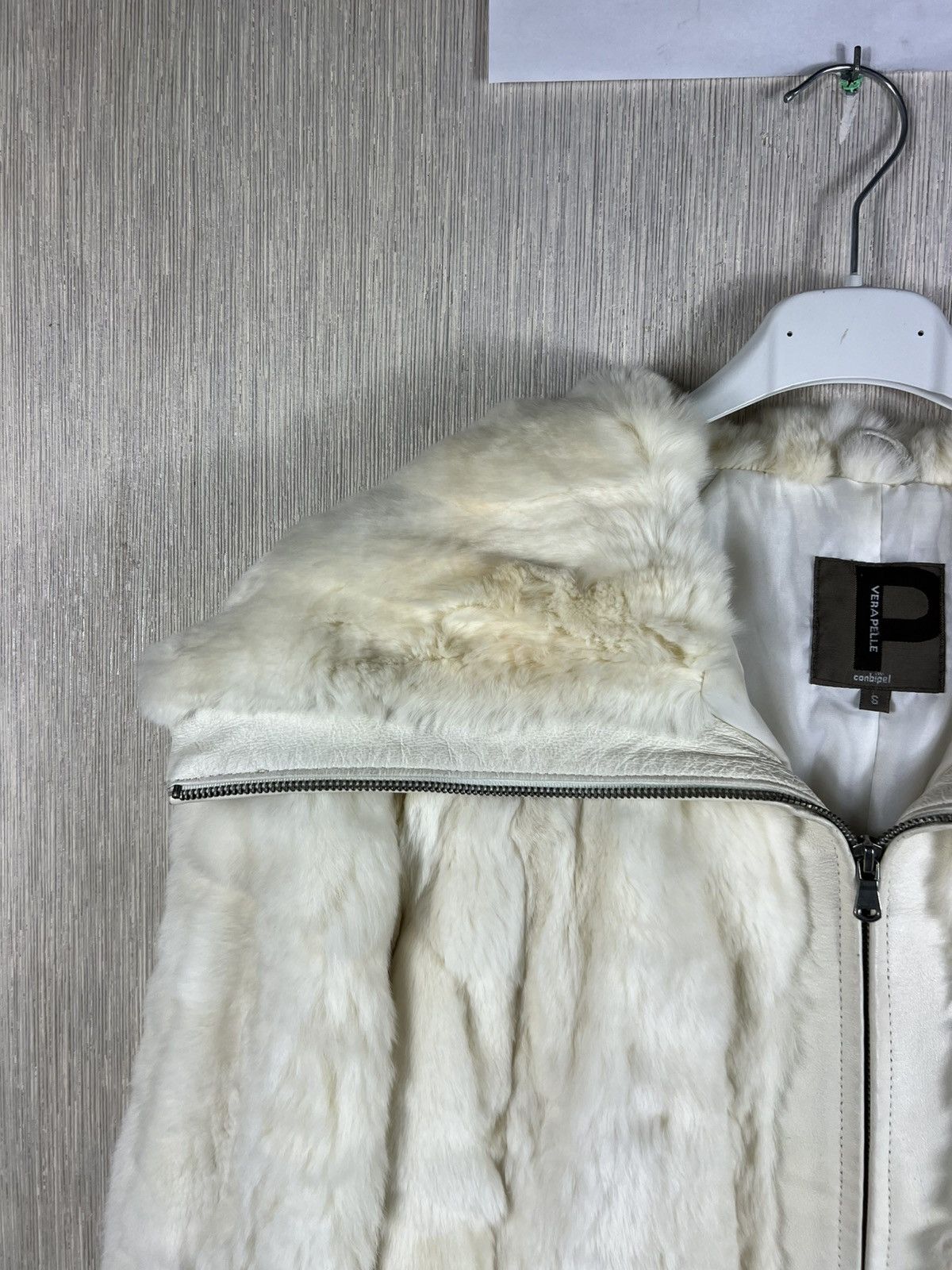 Vintage Vintage Conbipel y2k fur leather belt cropped jacket retro Size S / US 4 / IT 40 - 5 Thumbnail