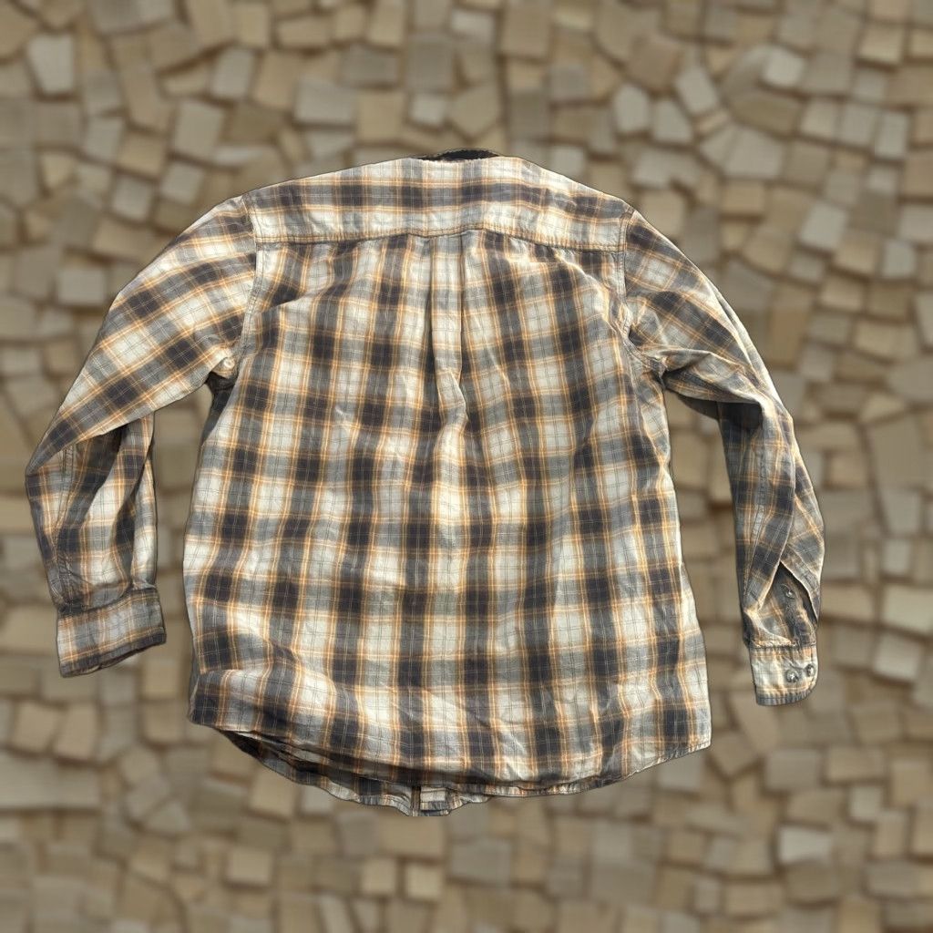 Carhartt Carhartt Shirt Mens Size Medium Brown Orange Plaid Button Up Long Sleeve Size US M / EU 48-50 / 2 - 1 Thumbnail