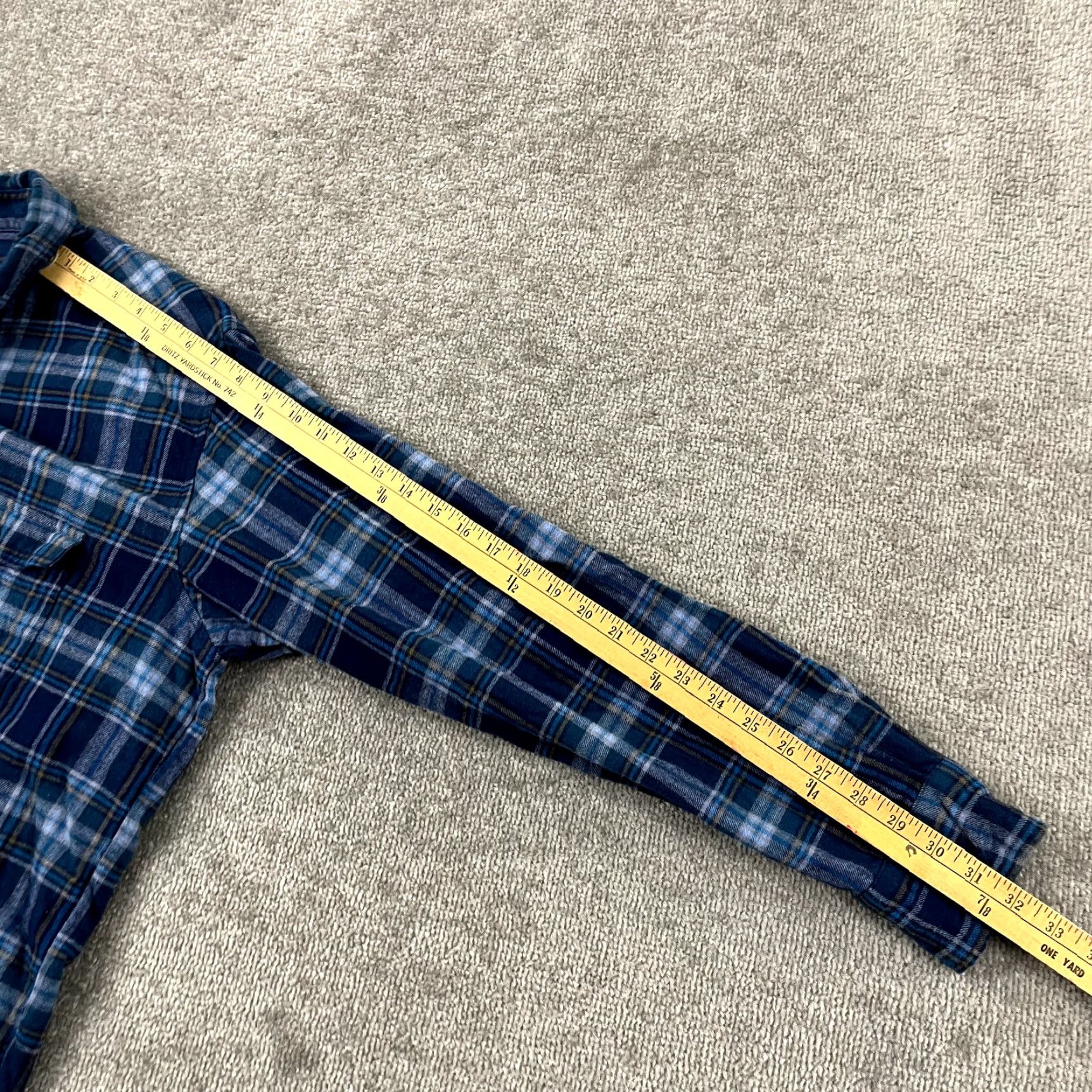 Lee VINTAGE Lee Valley Men's Flannel Shirt XL Blue Plaid Button-Down Ireland Casual Winter Size US XL / EU 56 / 4 - 6 Thumbnail
