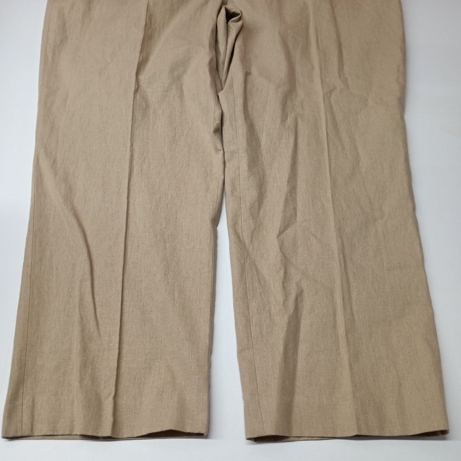 Stafford Stafford Linen Dress Pants Men's Big & Tall Size 56x32 Stone Size US 44 / EU 60 - 3 Thumbnail