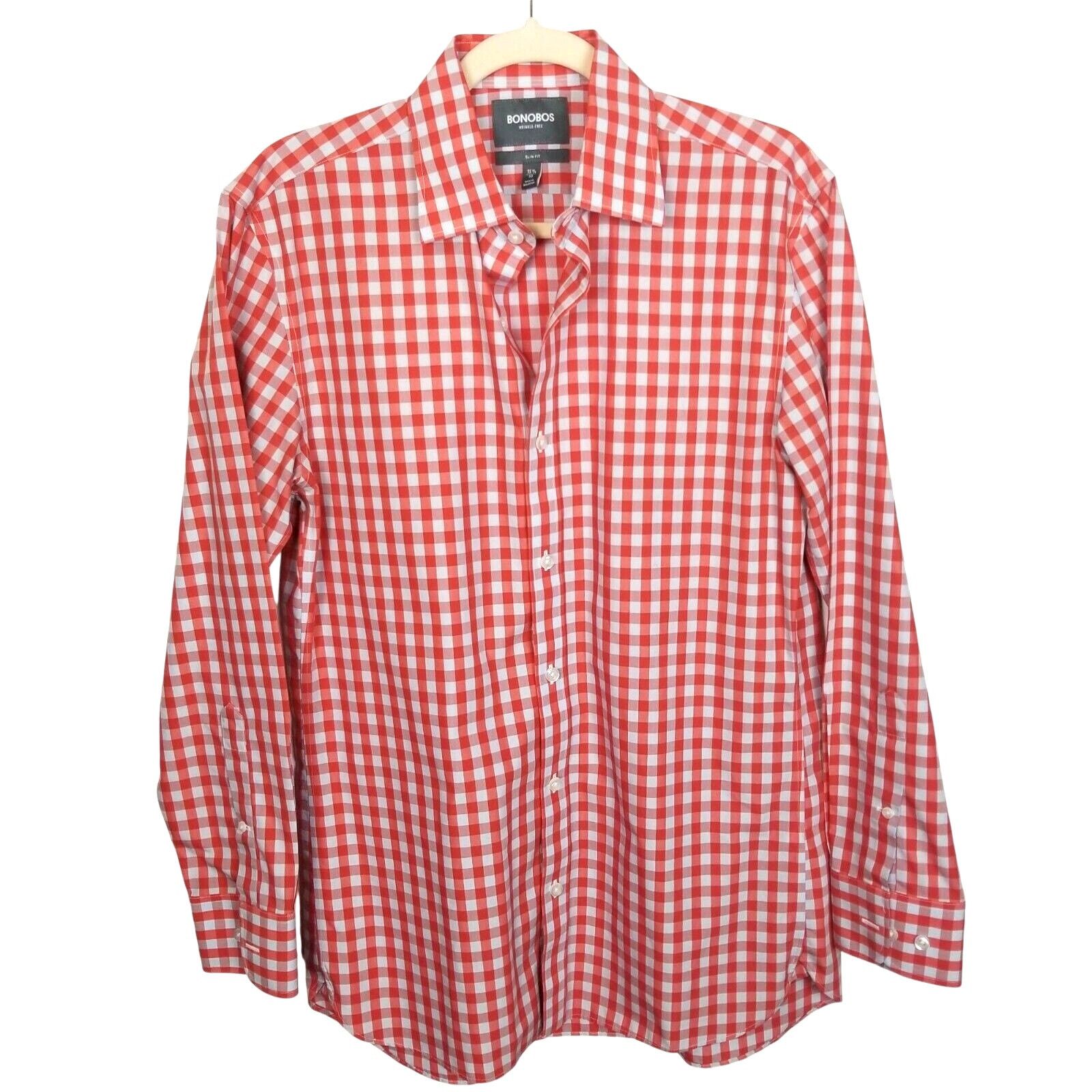 Bonobos Bonobos Mens Dress Shirt Preppy Checker Classic Sz 33/15.5 Size US S / EU 44-46 / 1 - 1 Thumbnail