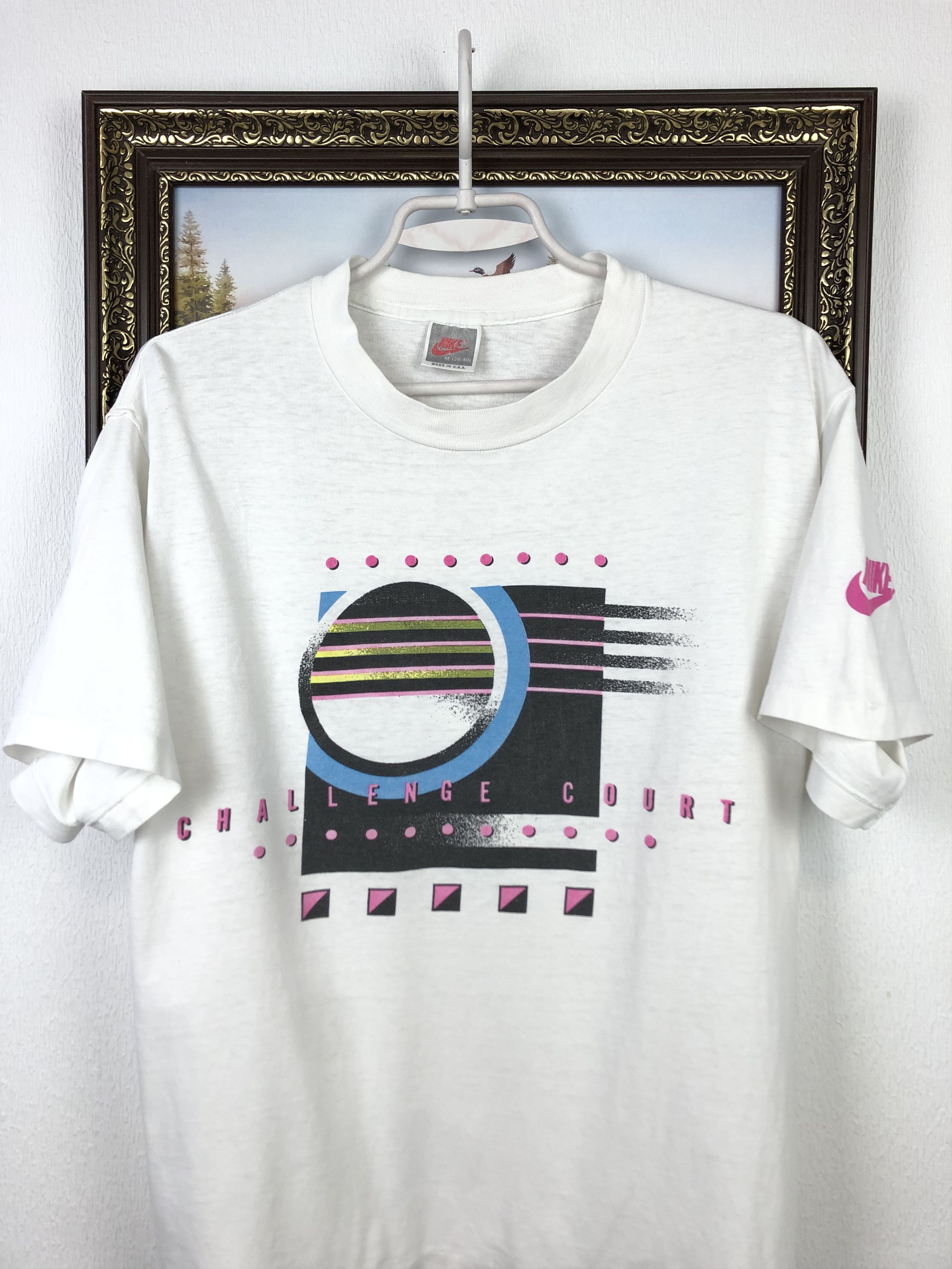 Nike Vintage Nike Challenge Court Agassi Tennis Shirt Jersey Size US M / EU 48-50 / 2 - 2 Thumbnail