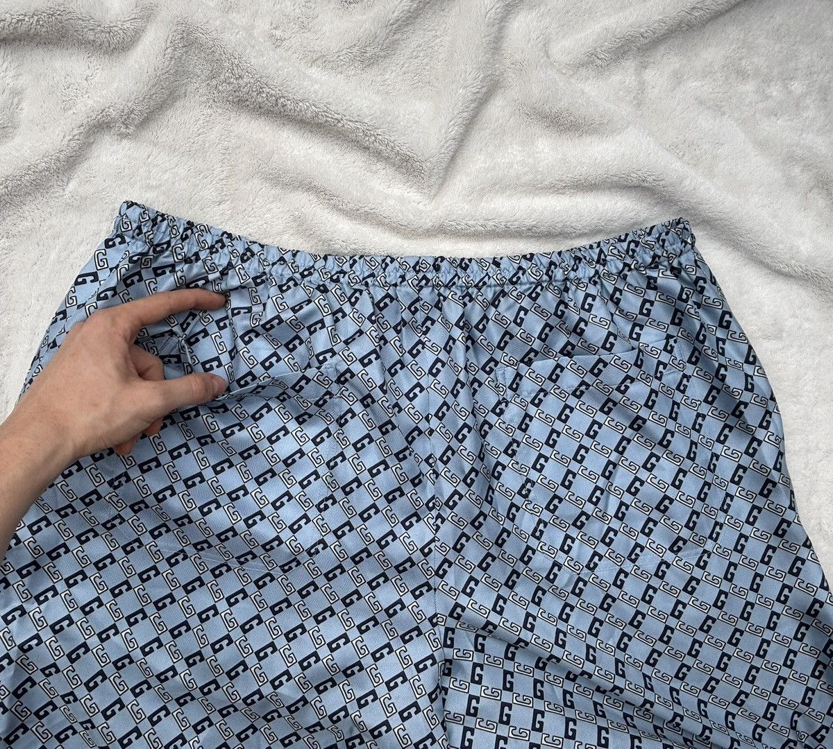 Gucci Gucci Silk Geometric Square G Print Shorts Size US 34 / EU 50 - 3 Thumbnail