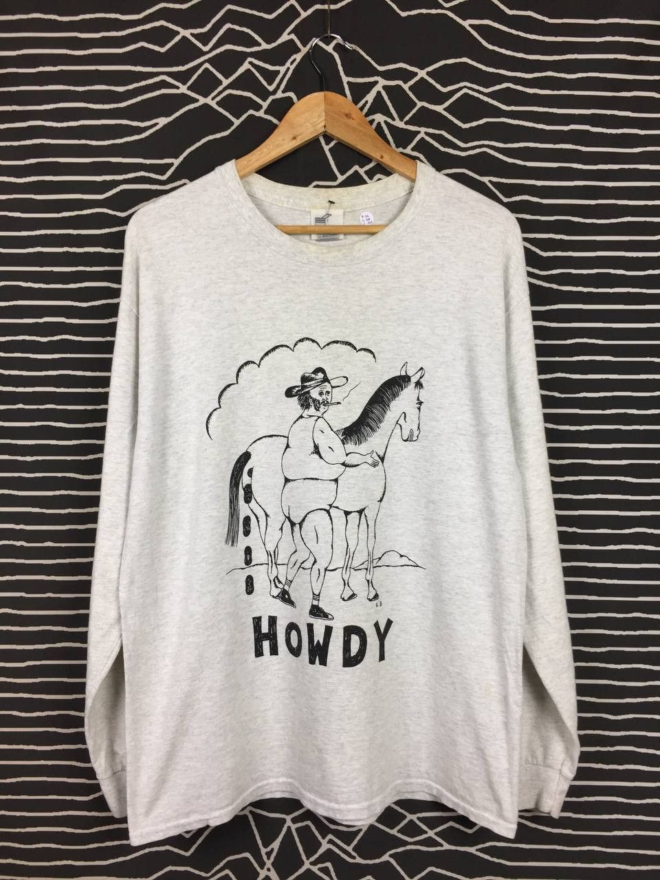 Vintage LIFERS Circa 1996 Wear Brand Howdy Cowboy Longsleeve Tee Size US L / EU 52-54 / 3 - 2 Thumbnail