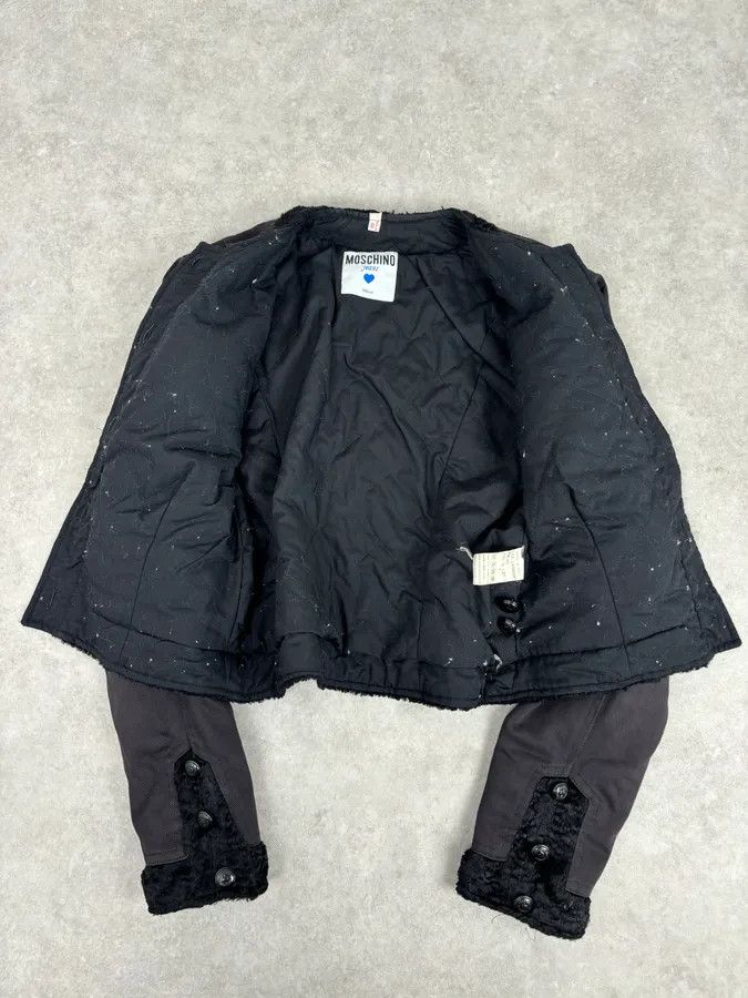 Moschino 2000s Moschino Black Buttoned Light Jacket Size M / US 6-8 / IT 42-44 - 7 Thumbnail