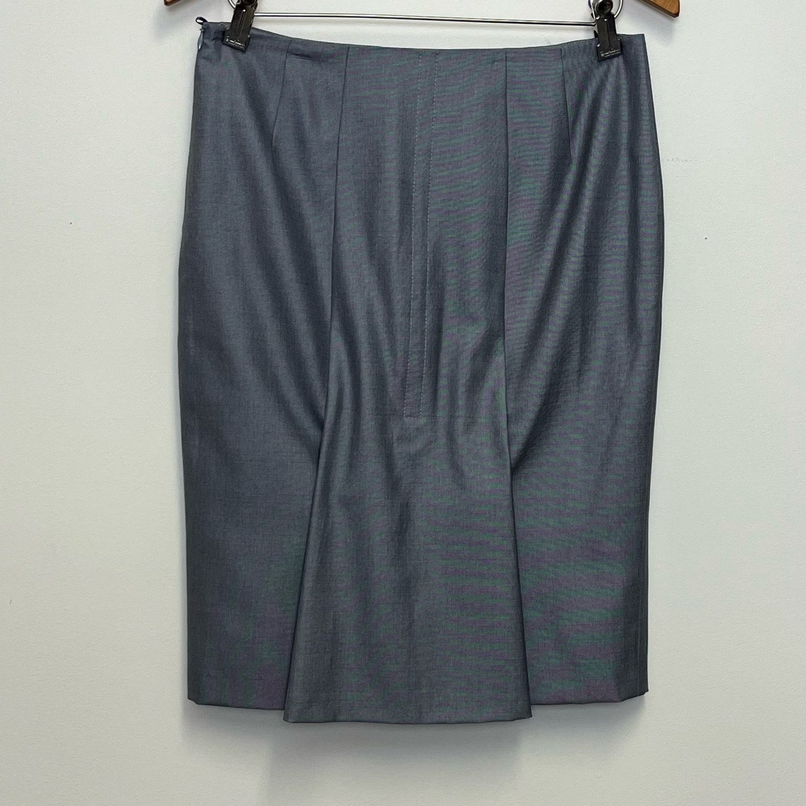 Escada Escada Silk Wool Blend Pencil Skirt Black Label 36 Small Size 28" / US 6 / IT 42 - 2 Thumbnail