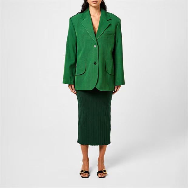 Jacquemus o1g2r1mq1024 Blazer Jacket in Dark Green Size S / US 4 / IT 40 - 6 Thumbnail