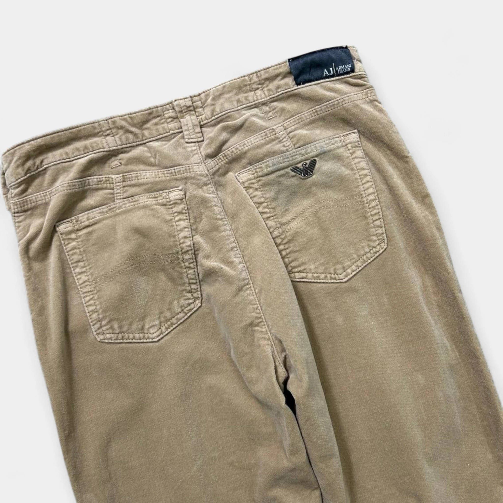 Armani Armani Classic 2000s Velour Straight Leg Pants Size US 33 - 5 Thumbnail