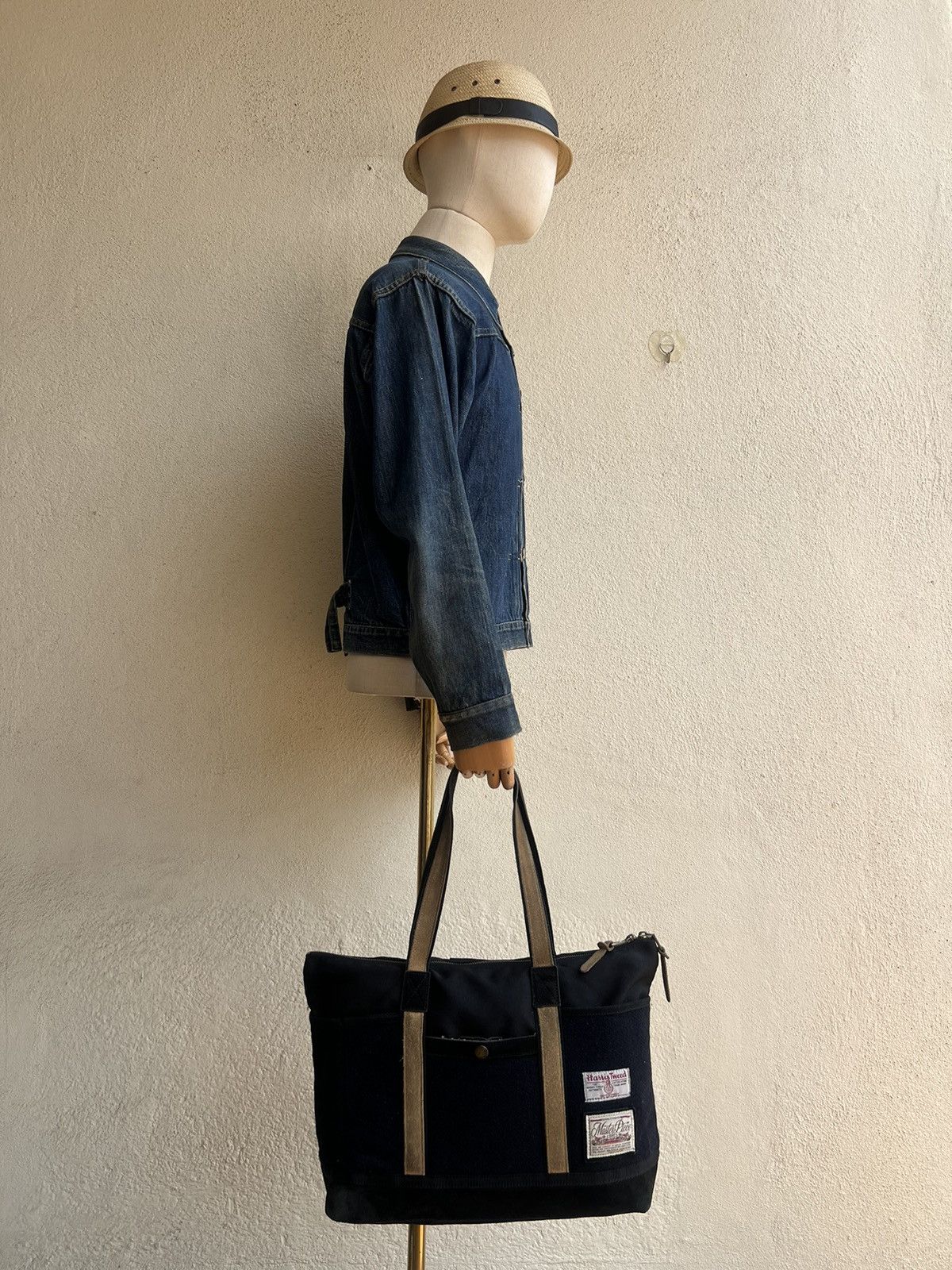 Fred Perry VTG Masterpiece X Fred Perry X Harris Tweed Patina Tote Bag Size ONE SIZE - 3 Thumbnail