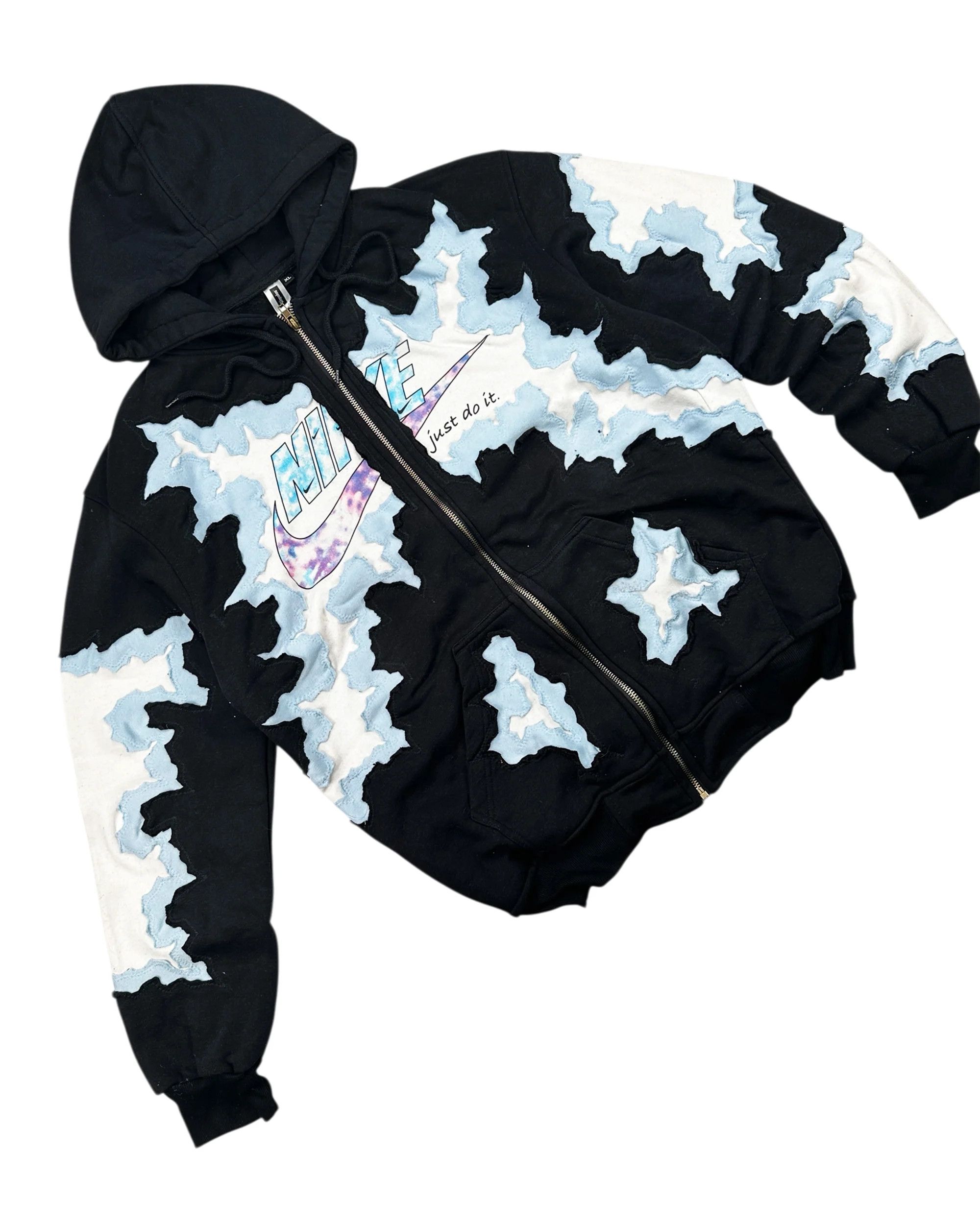 Japanese Brand Cracky Just Do It: Reworked Surge Nike ZipHoodie Size L Size US L / EU 52-54 / 3 - 3 Thumbnail
