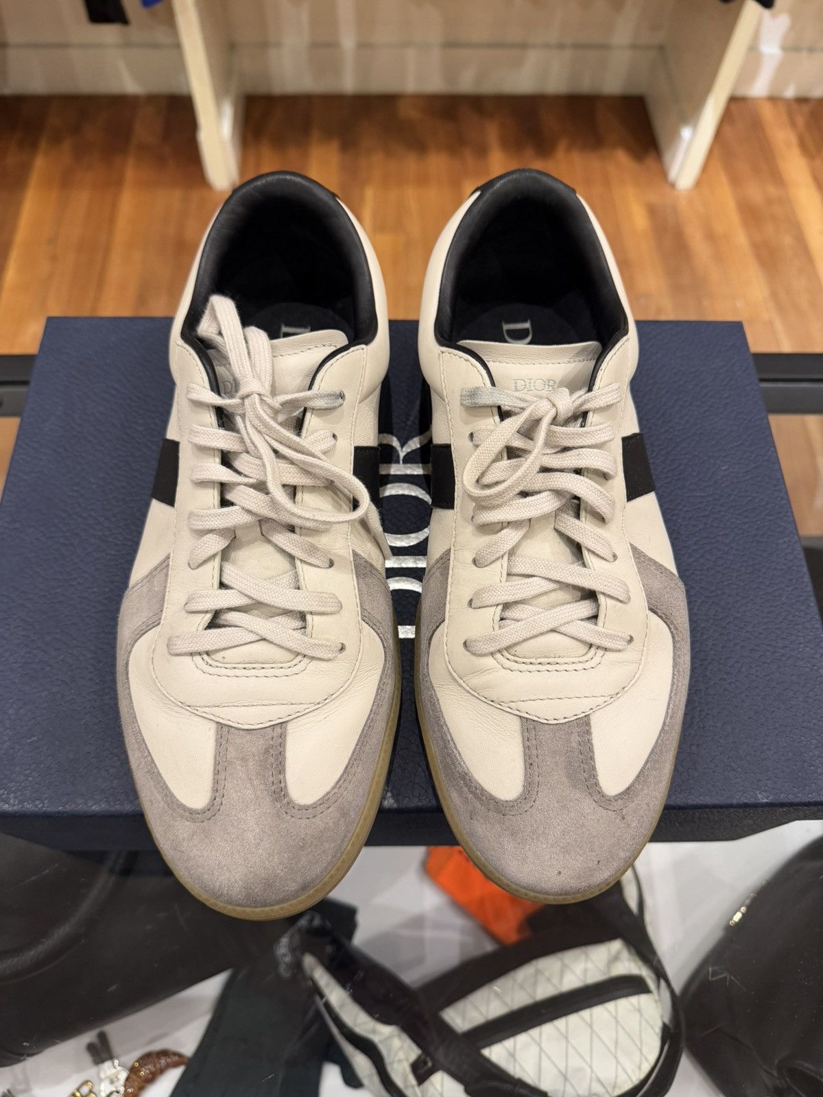 Dior Dior B01 Matchpoint Sneakers - White/Black Size US 12 / EU 45 - 4 Thumbnail