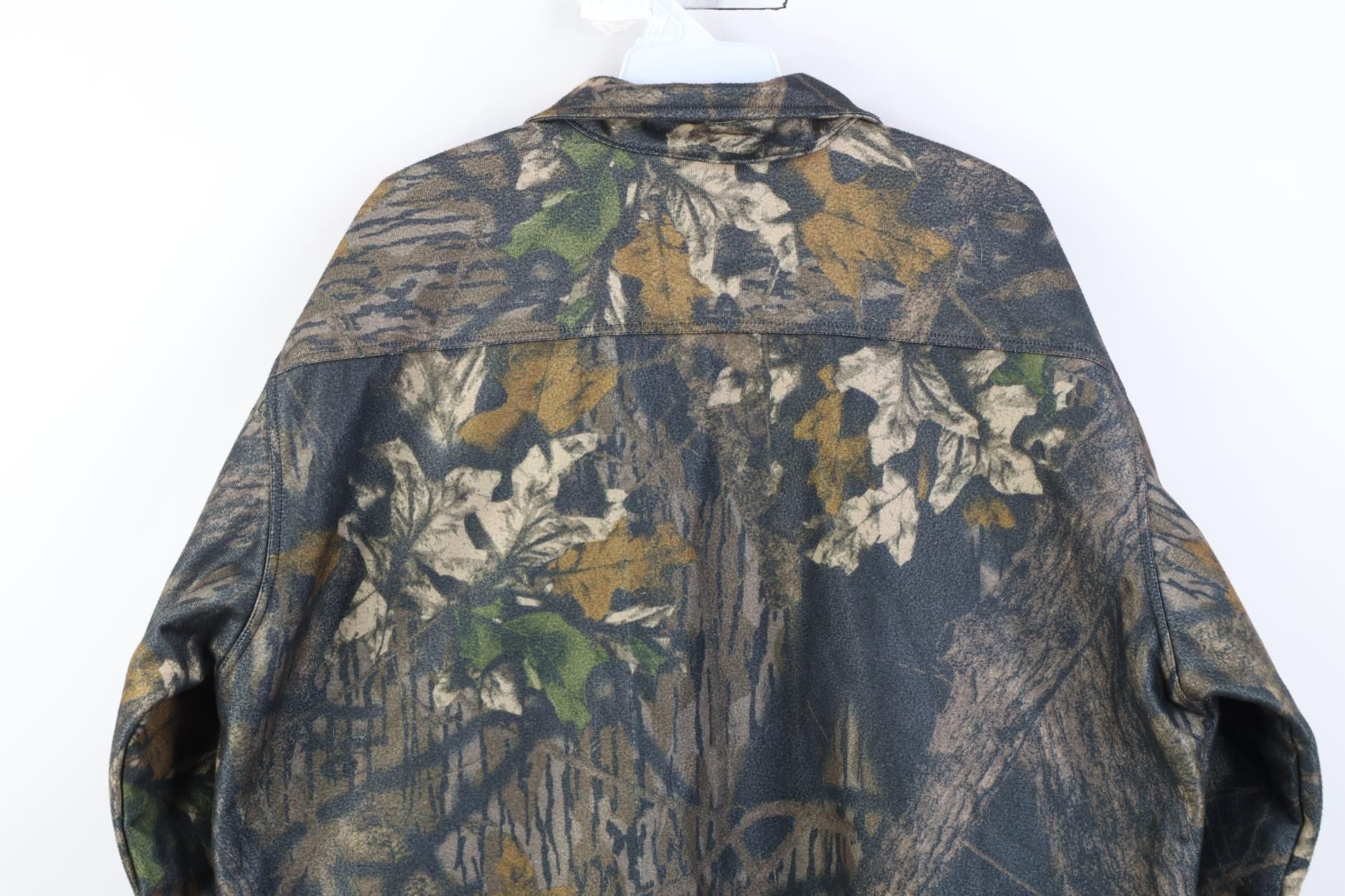 Cabelas Vintage 90s Cabelas Chamois Cloth Camouflage Shirt Jacket Size US L / EU 52-54 / 3 - 13 Thumbnail