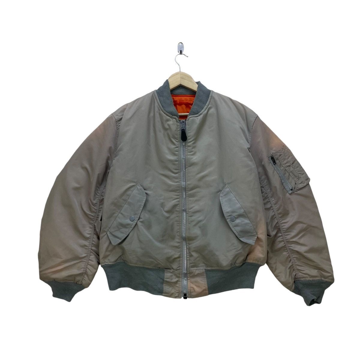 Alpha Industries 💥Vintage Faded Alpha Industries Bomber Flight Jacket Size US M / EU 48-50 / 2 - 1 Thumbnail