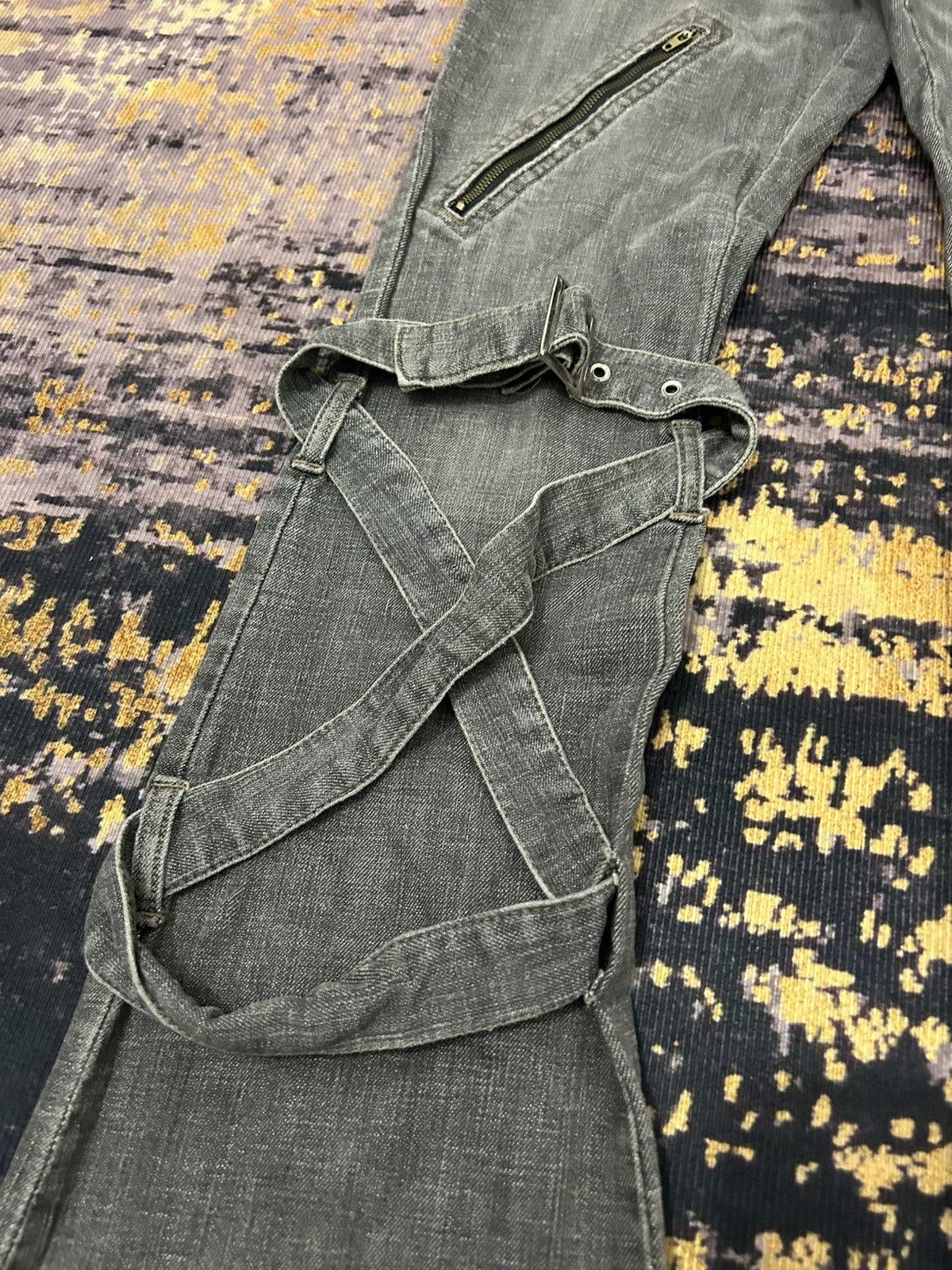Tete Homme Japanese Bondage Cargo Flare Jeans Size US 30 / EU 46 - 7 Thumbnail