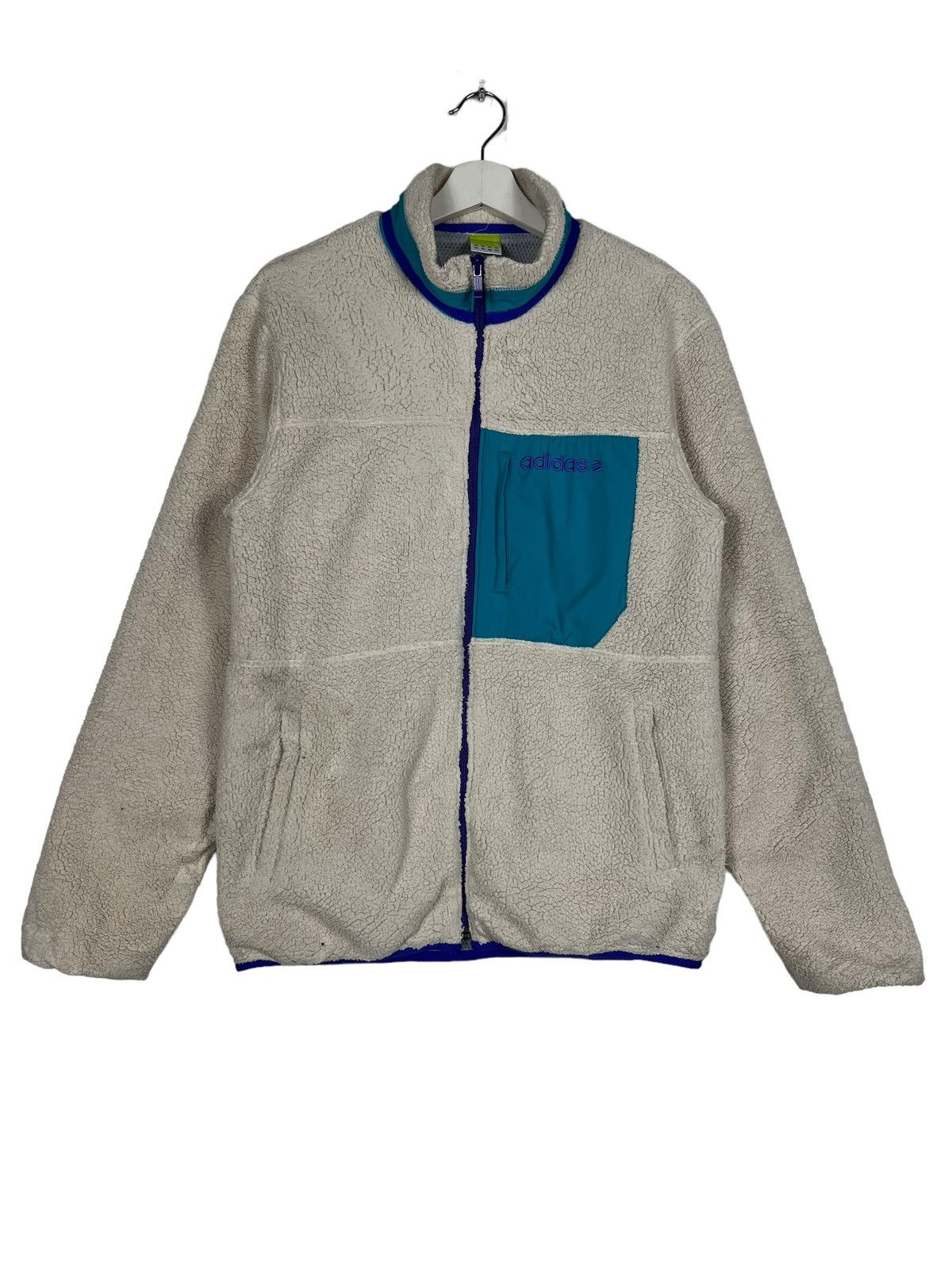 Adidas 🔥 ADIDAS FLEECE JACKET Size US M / EU 48-50 / 2 - 1 Thumbnail